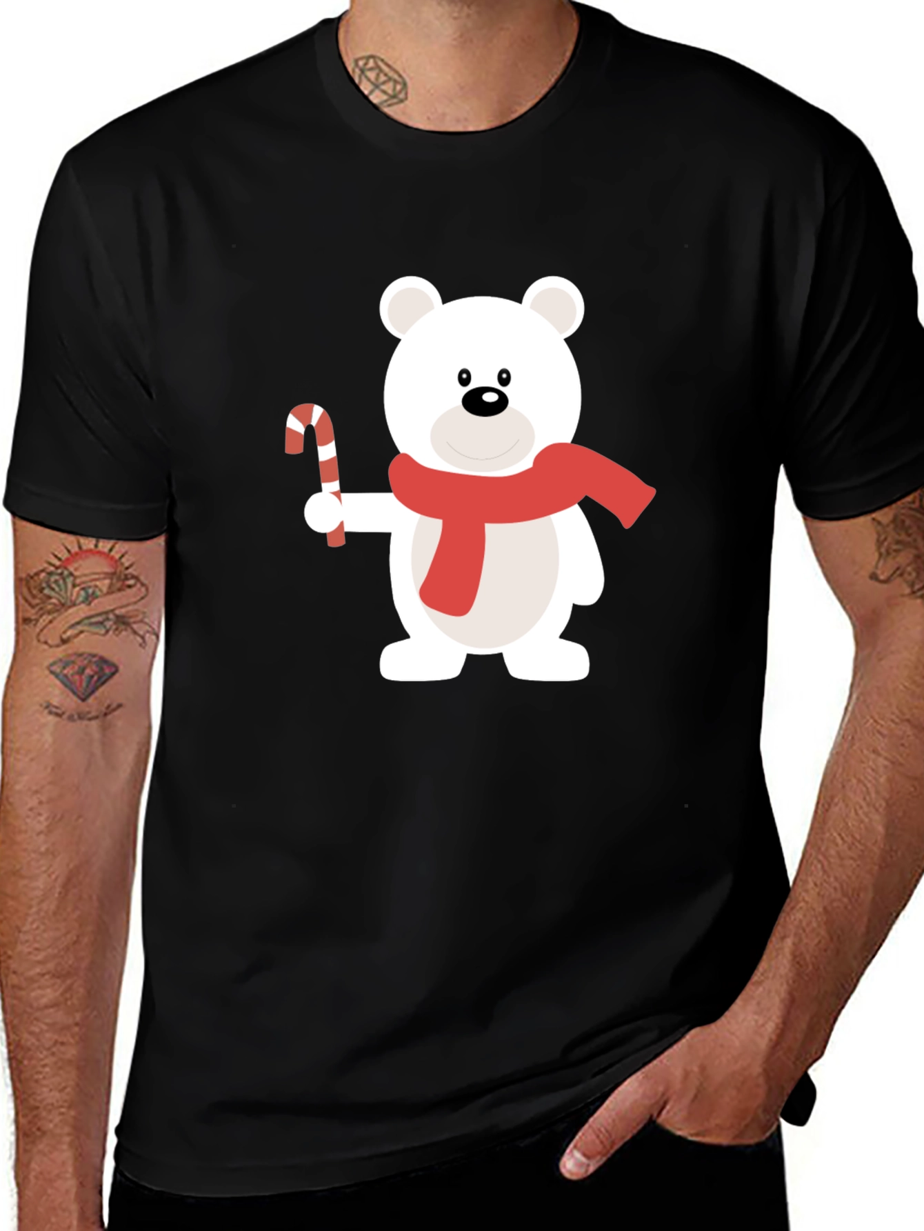 Variant 28 of Festive Bear Graphic Tee - Holiday Style