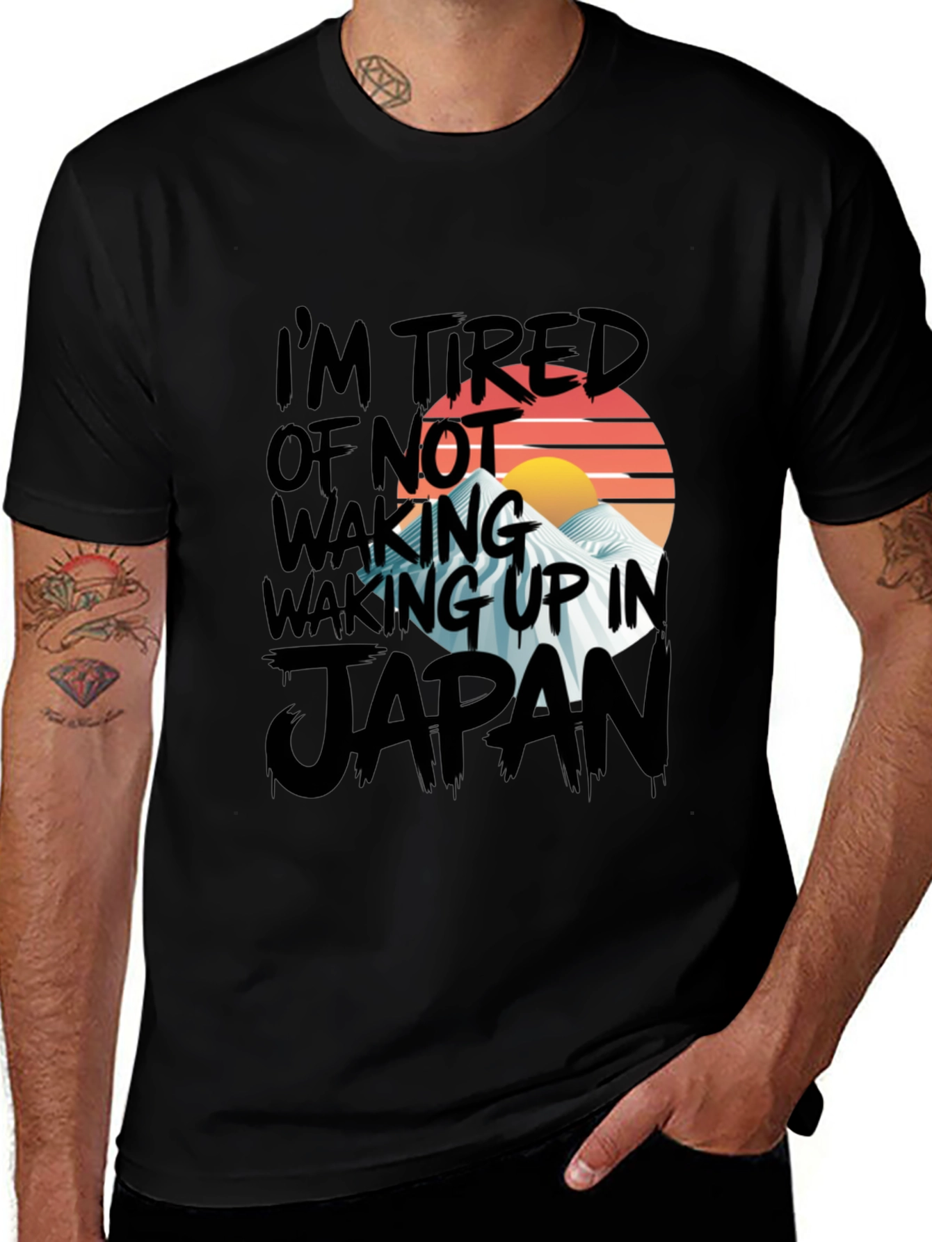 Variant 2 of Japan Graphic Tee - I'm Tired of Not Waking Up