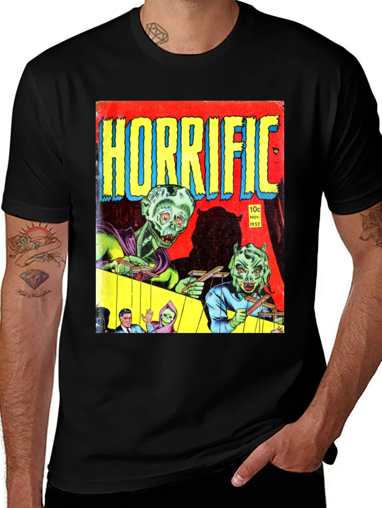 Variant 29 of Horrific Comic Book Cover T-Shirt