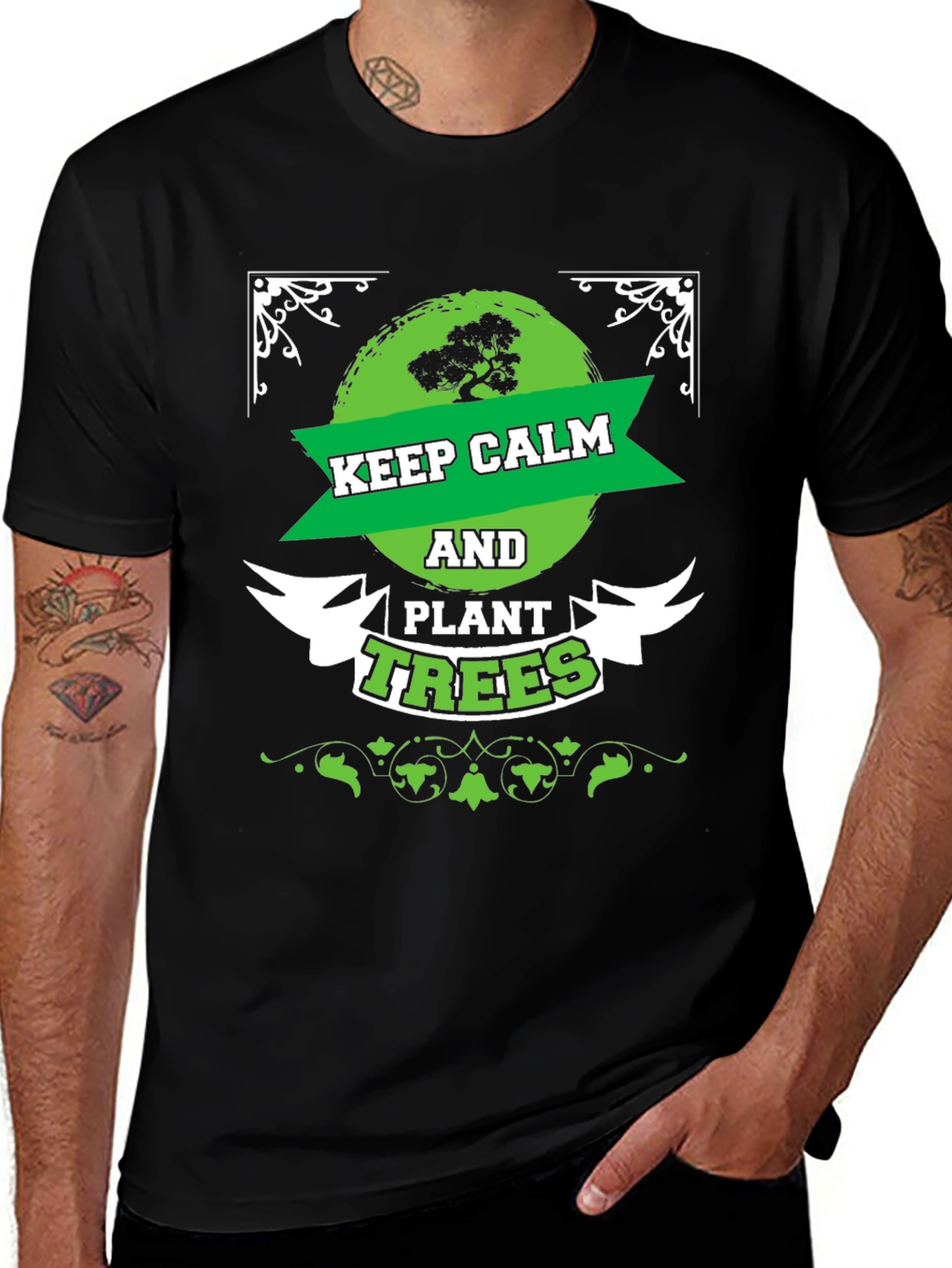 Variant 14 of Keep Calm and Plant Trees Graphic Tee