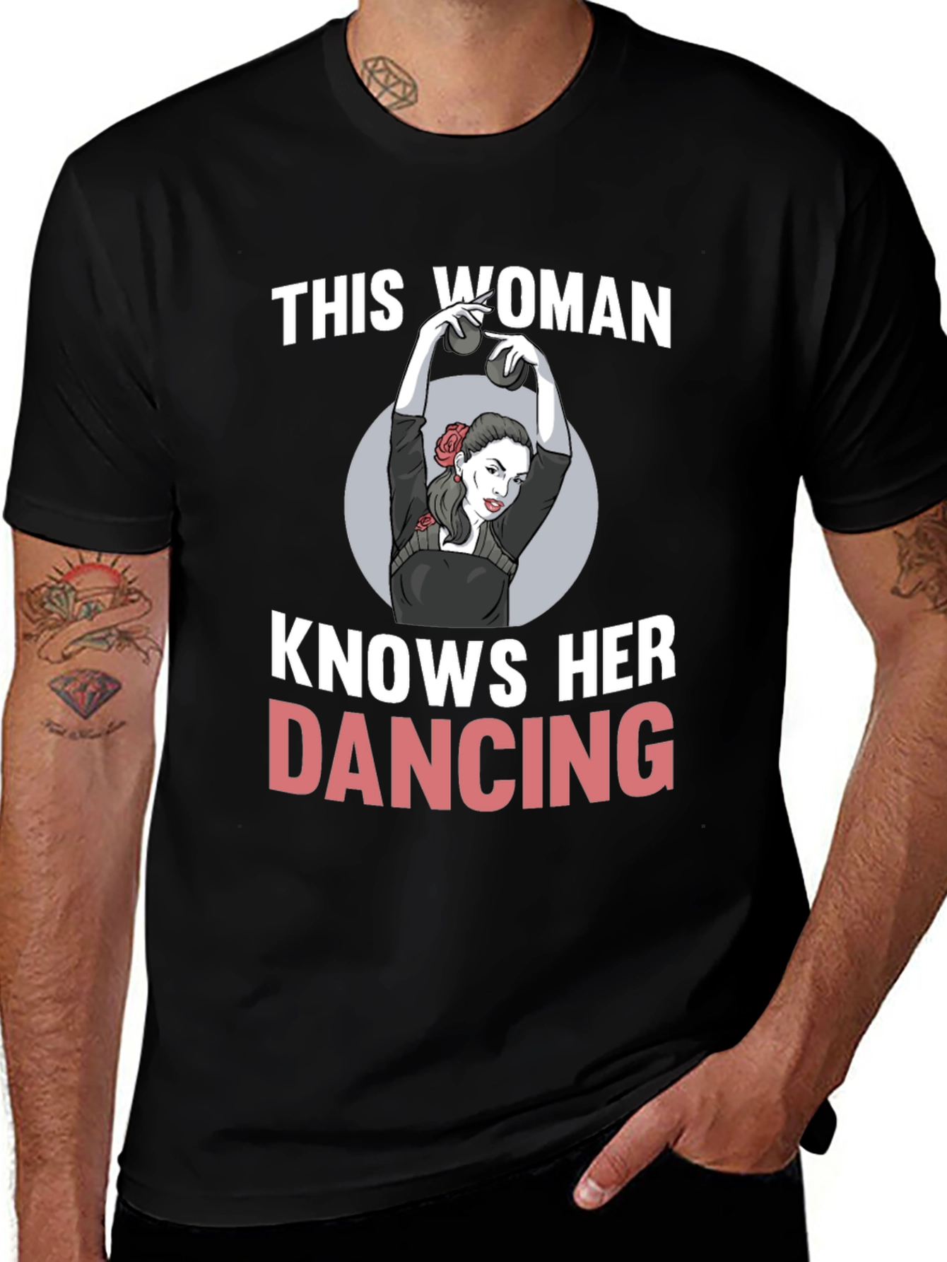 Variant 10 of Dancing Woman Graphic Tee - Stylish and Fun
