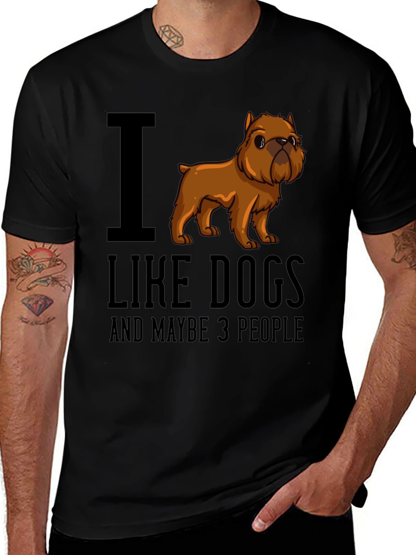 Variant 20 of I Like Dogs T-Shirt - Funny Dog Lover Tee