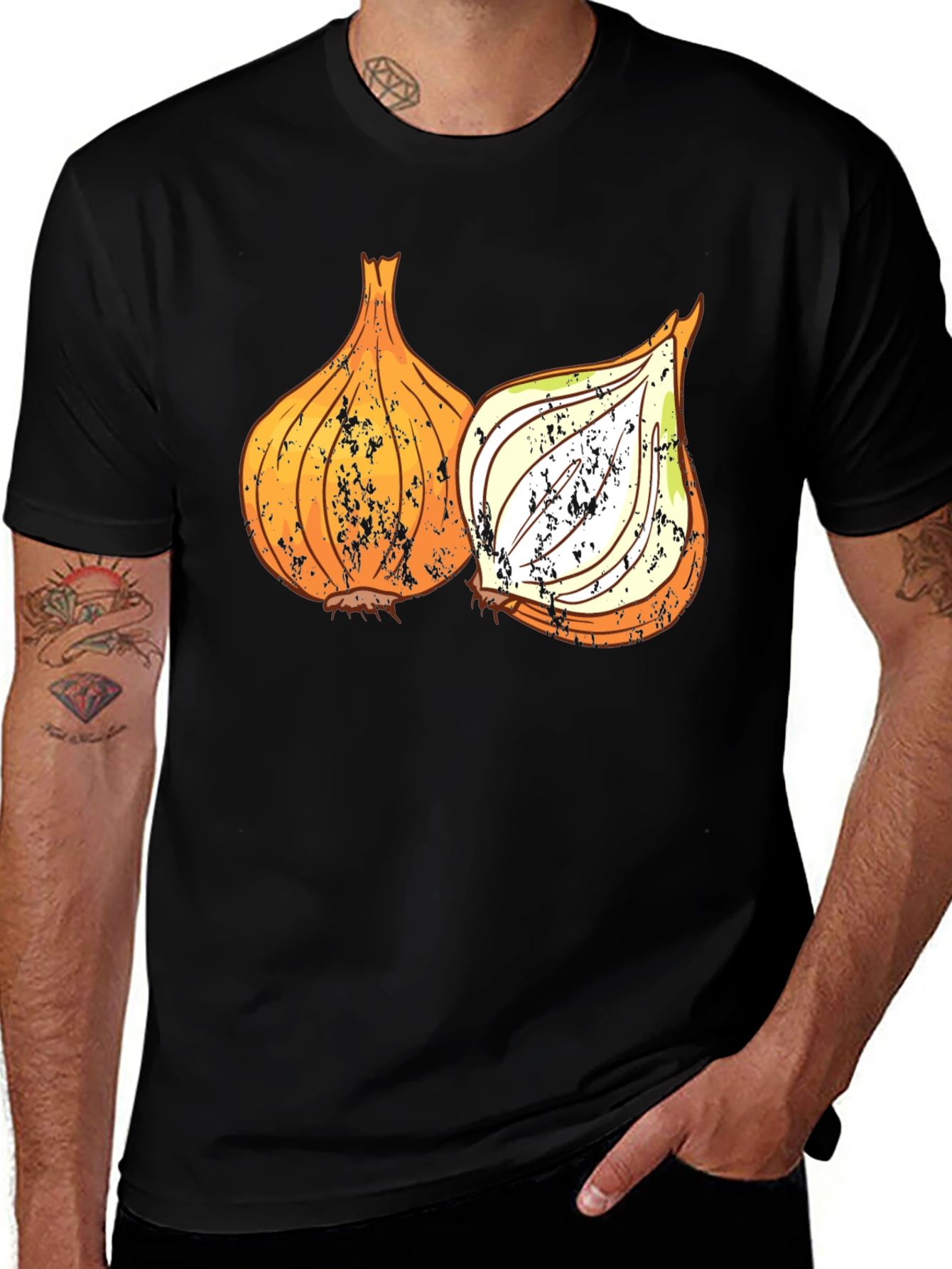 Onion Graphic Tee - Culinary Humor T-Shirt