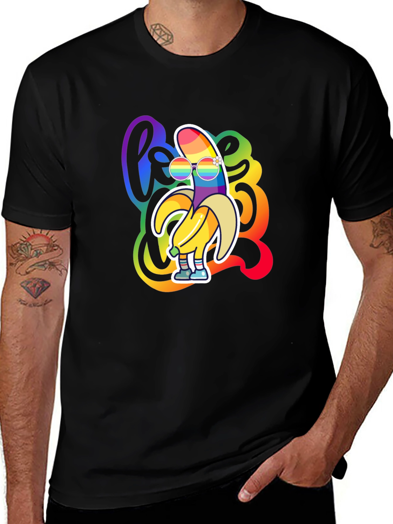 Variant 14 of Rainbow Banana LGBT Pride Graphic T-Shirt