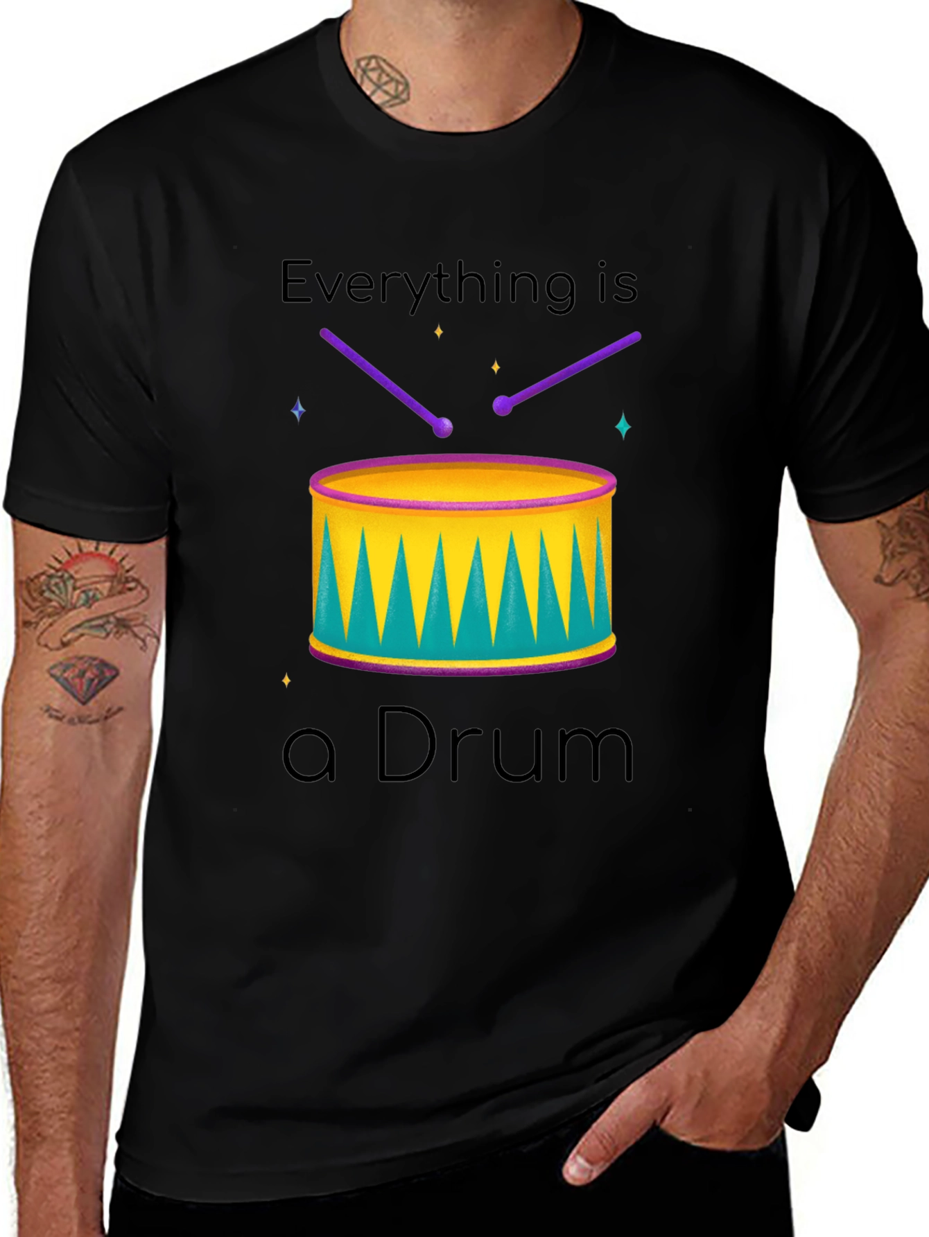 Variant 16 of Everything is a Drum Graphic Tee