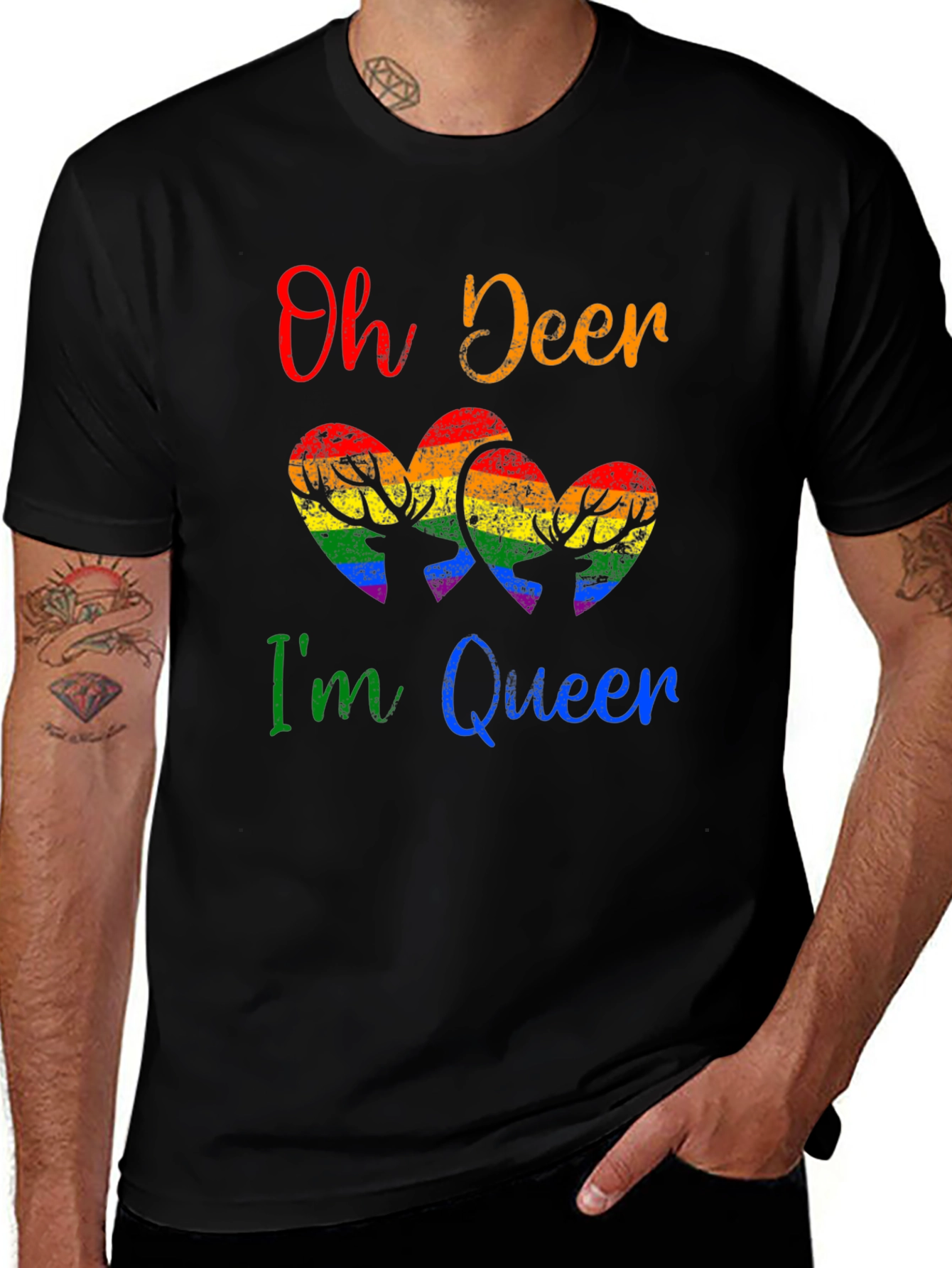 Variant 17 of Oh Deer I'm Queen Pride T-Shirt