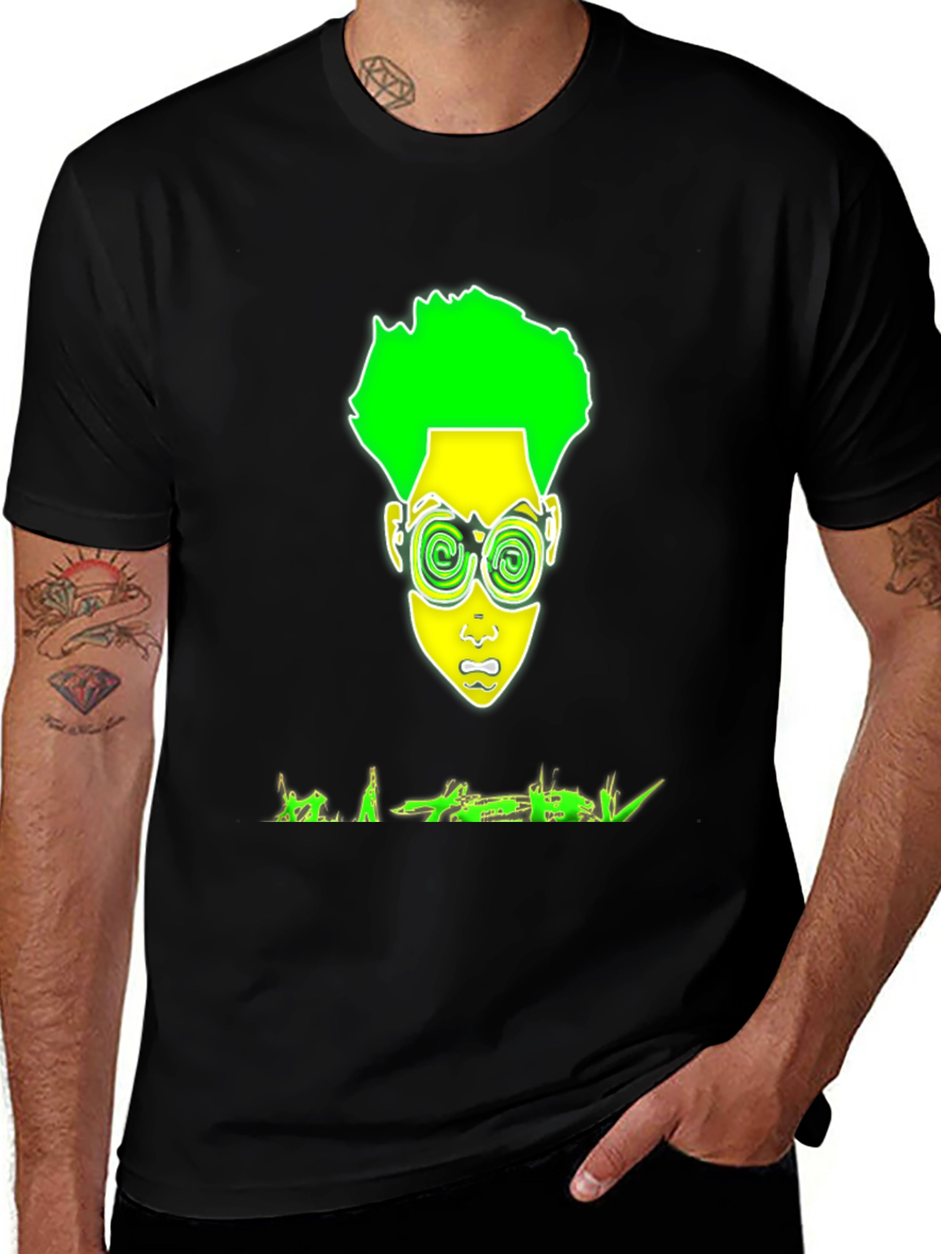Variant 12 of Psychedelic Afro T-Shirt