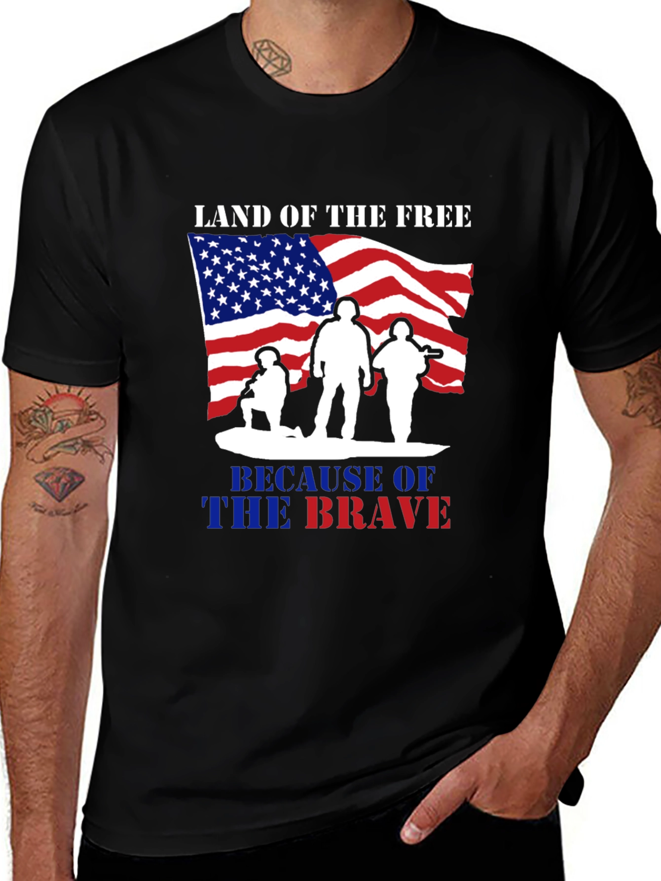 Land of the Free Patriotic T-Shirt