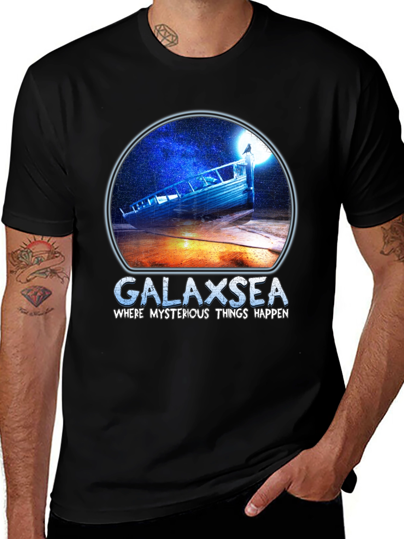Variant 5 of Galaxsea Graphic T-Shirt - Mysterious Design
