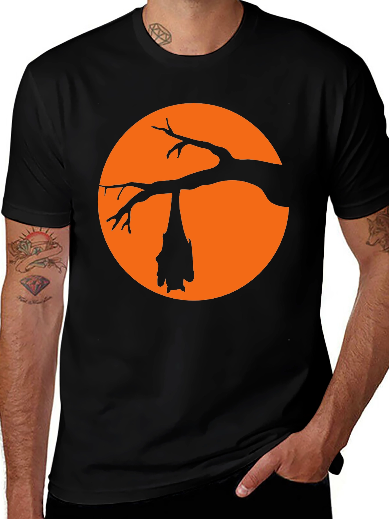 Variant 7 of Halloween Bat Silhouette T-Shirt