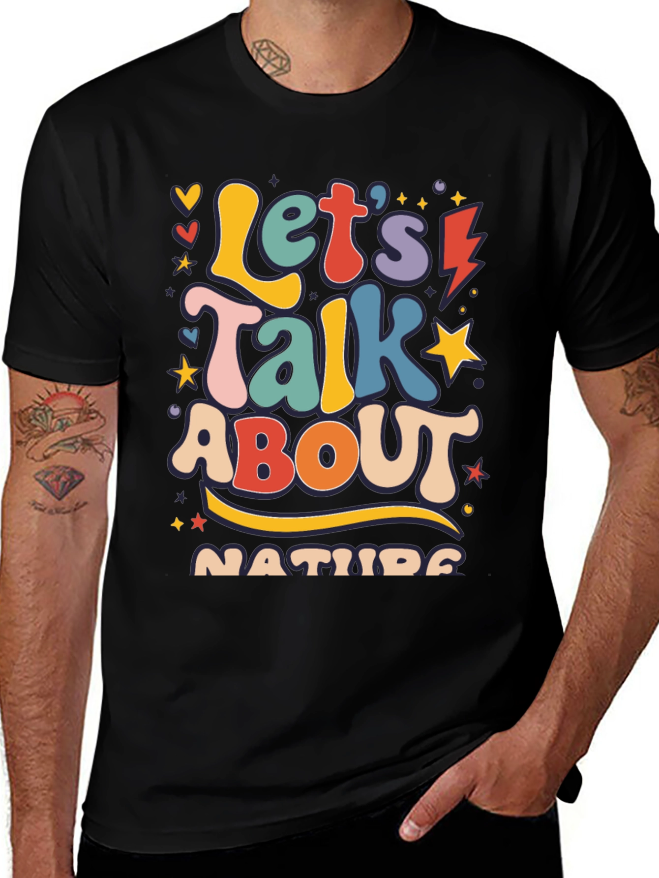 Retro Let's Talk About Nature Graphic Tee