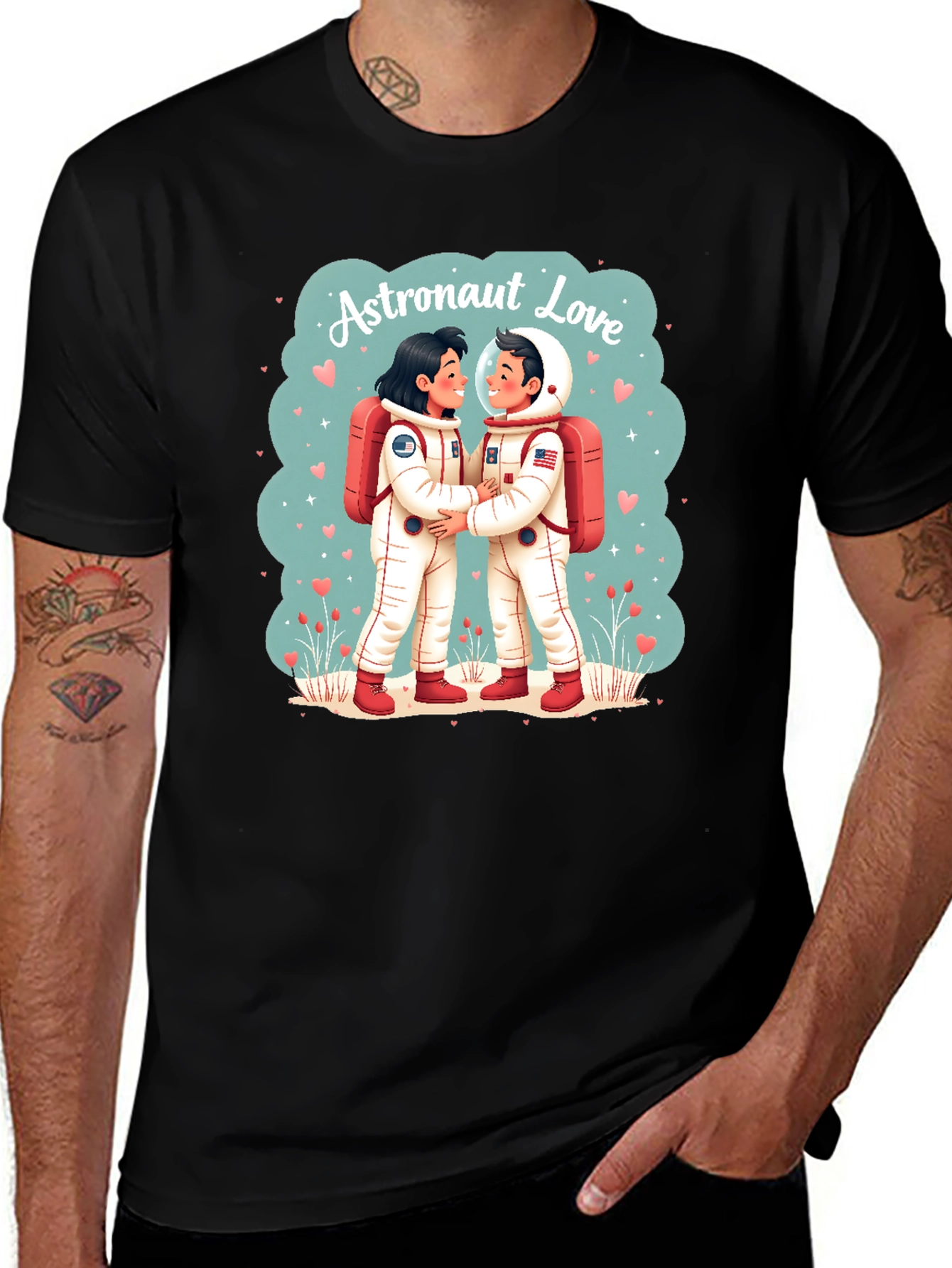 Variant 27 of Astronaut Love Graphic Tee