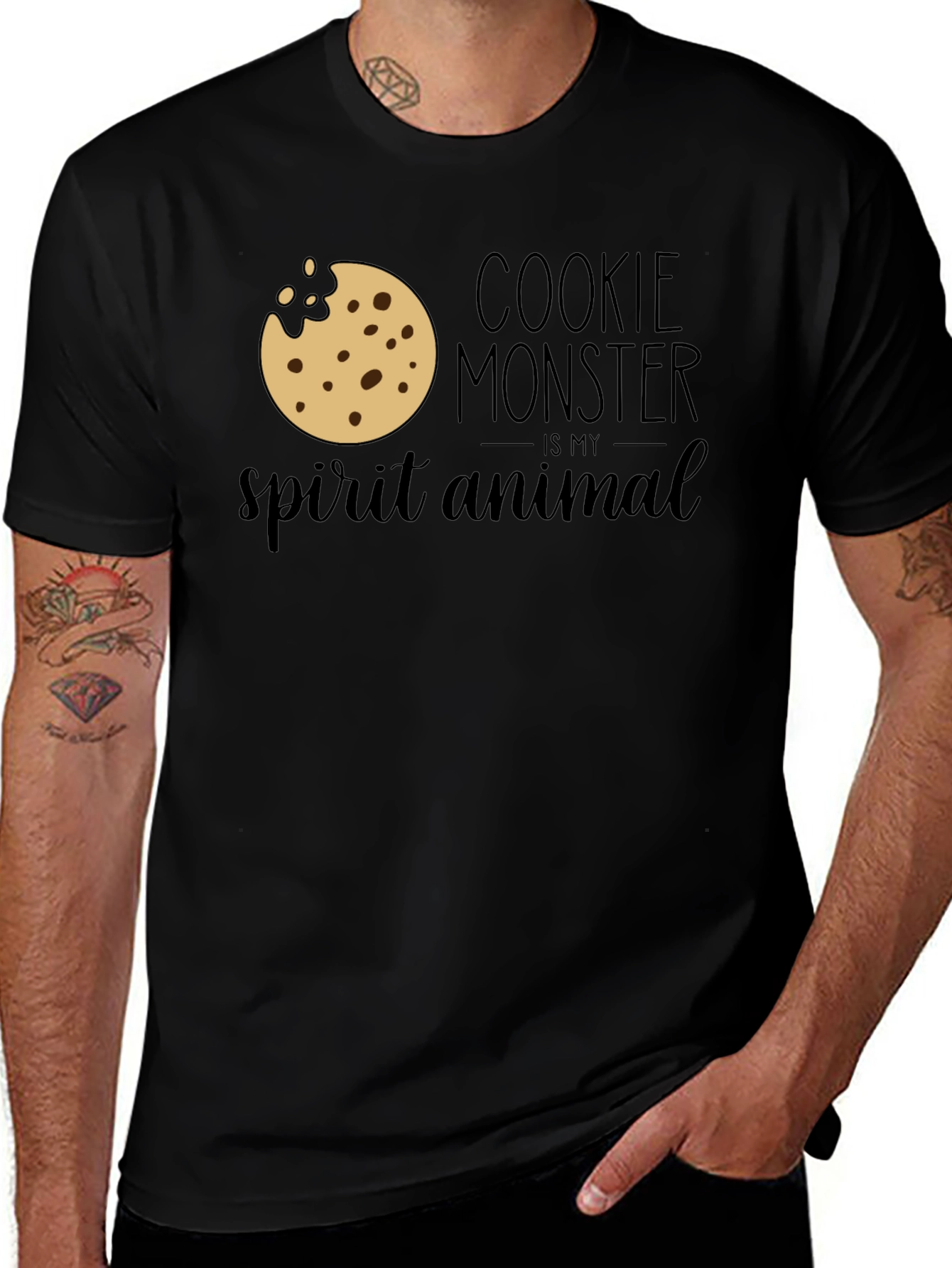 Variant 24 of Cookie Monster Spirit Animal Graphic Tee