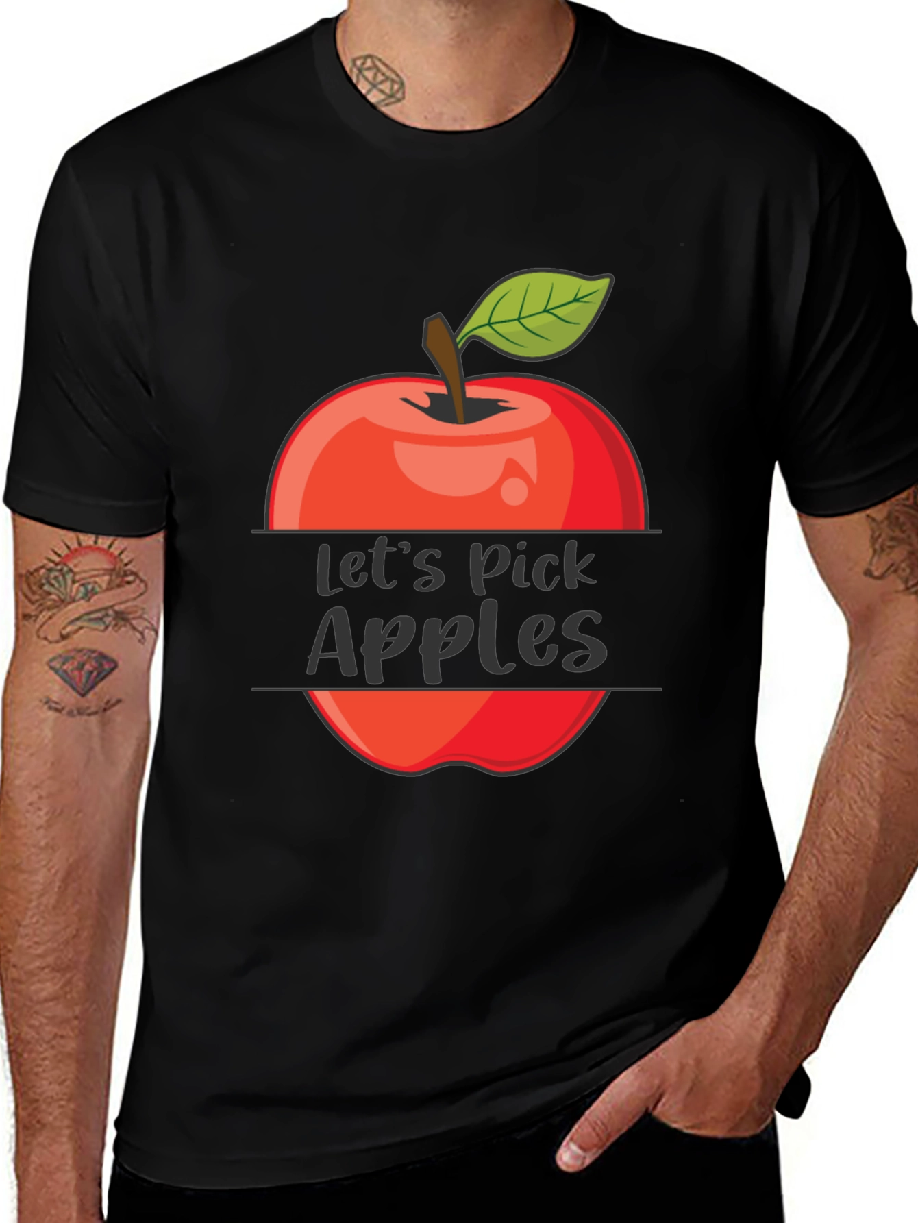 Variant 16 of Let's Pick Apples Graphic T-Shirt