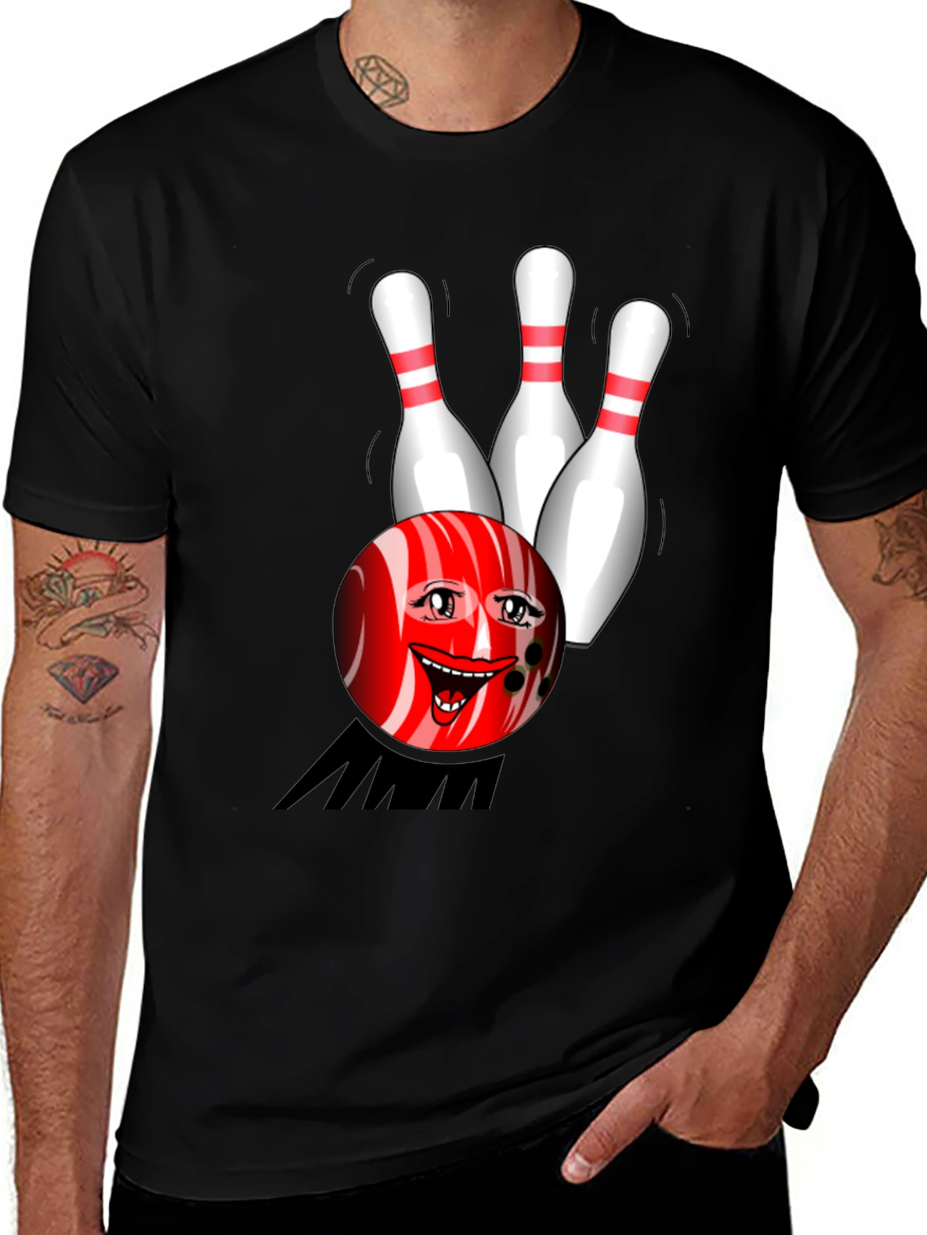 Variant 18 of Bowling Pin T-Shirt - Strike Up Some Fun!