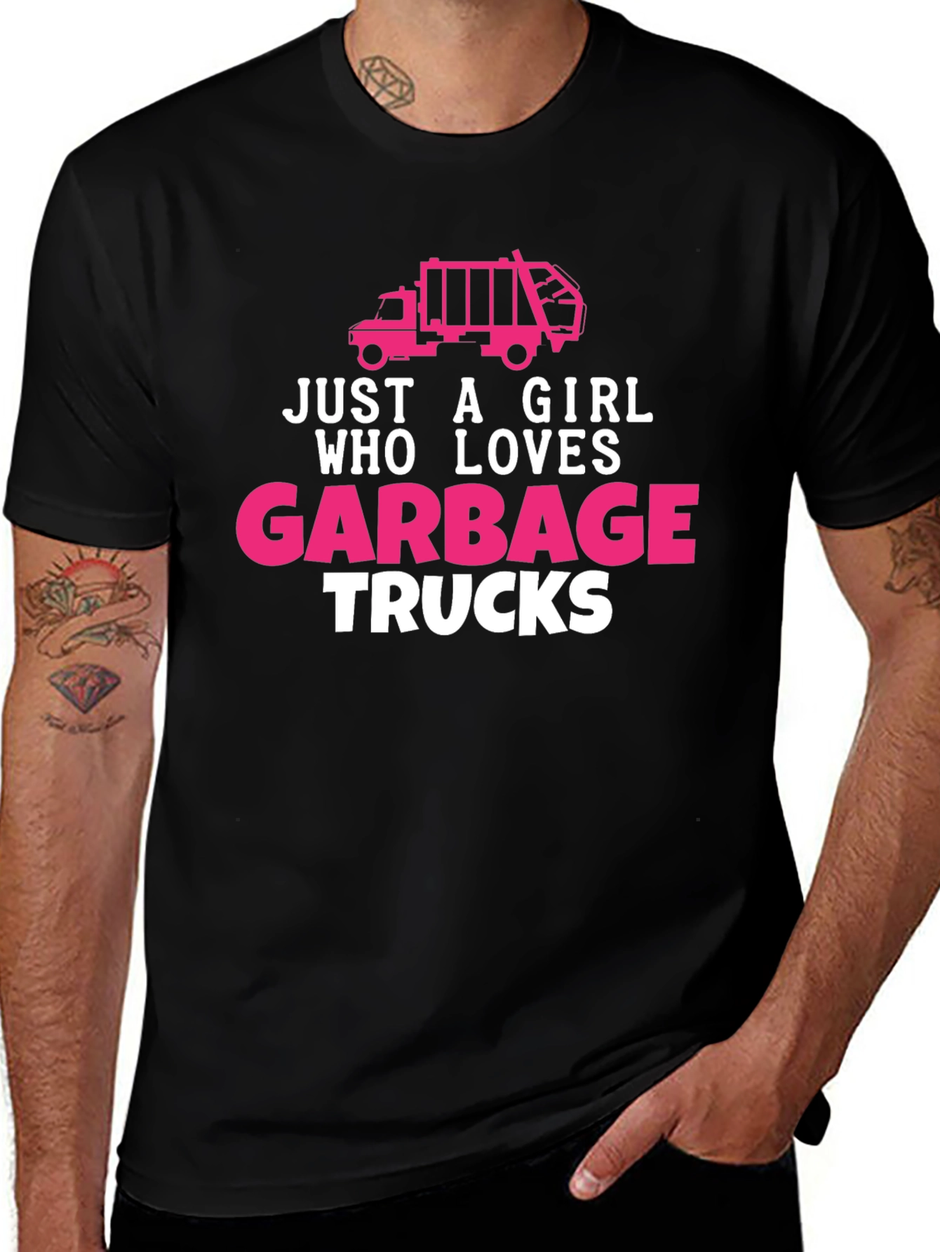 Variant 26 of Just A Girl Who Loves Garbage Trucks T-Shirt