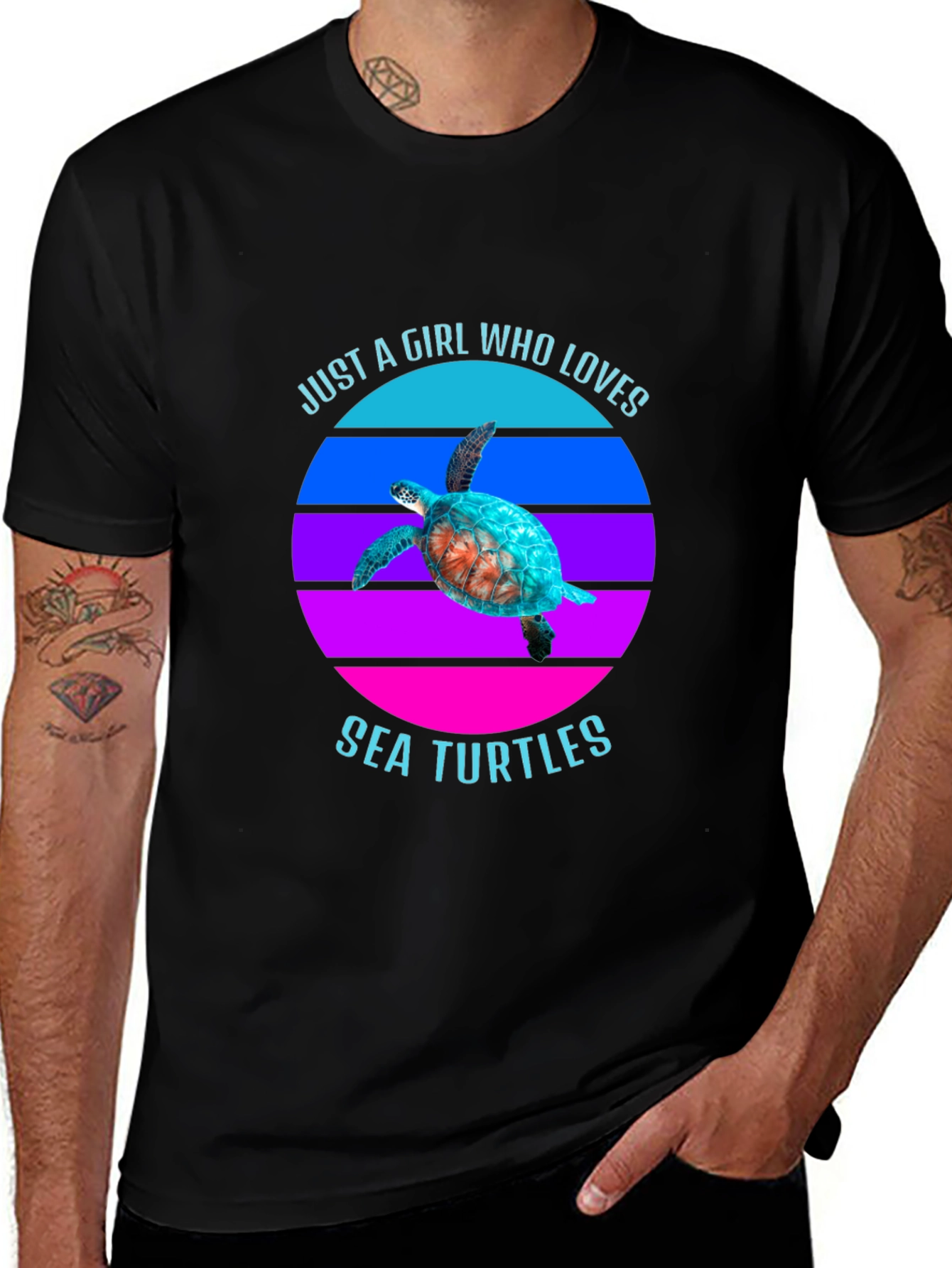 Variant 3 of Sea Turtle Lover T-Shirt - Girl's Favorite