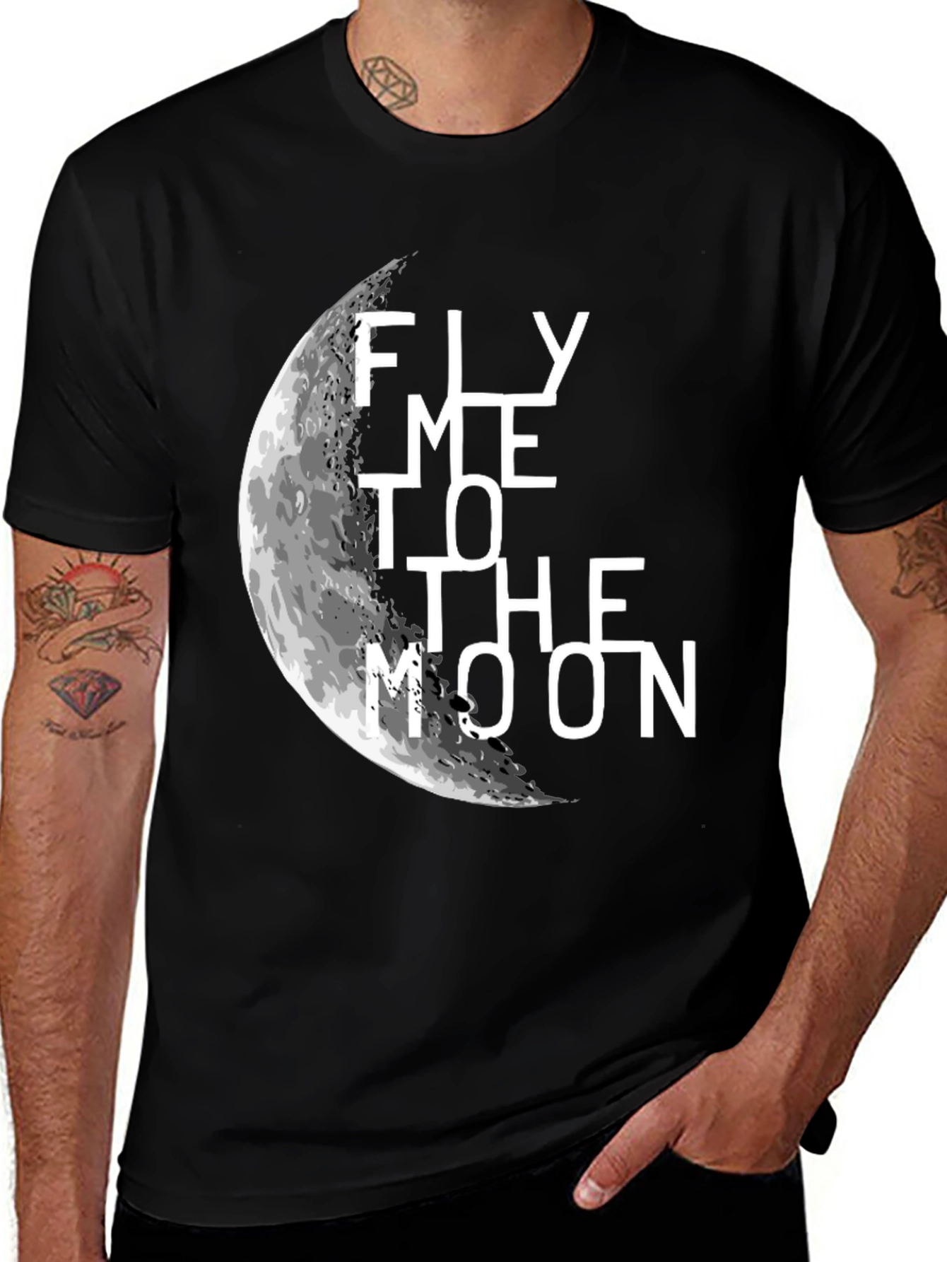 Variant 17 of Fly Me to the Moon Graphic T-Shirt