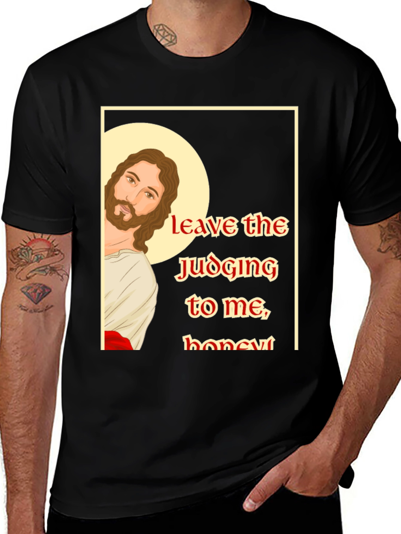 Variant 12 of Leave Judging to Me T-Shirt Funny Jesus Tee