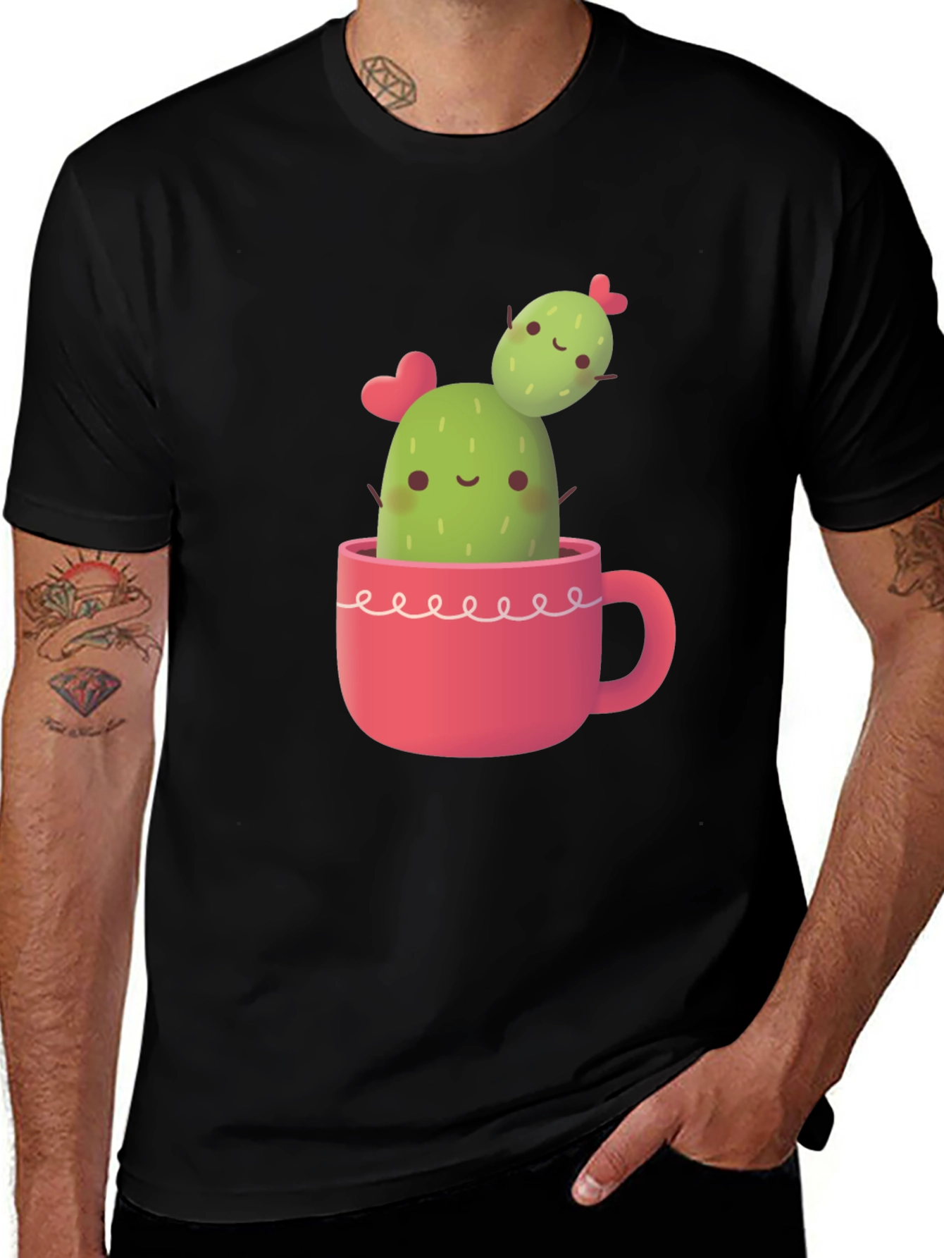 Variant 22 of Cactus Love T-Shirt - Cute Kawaii Style