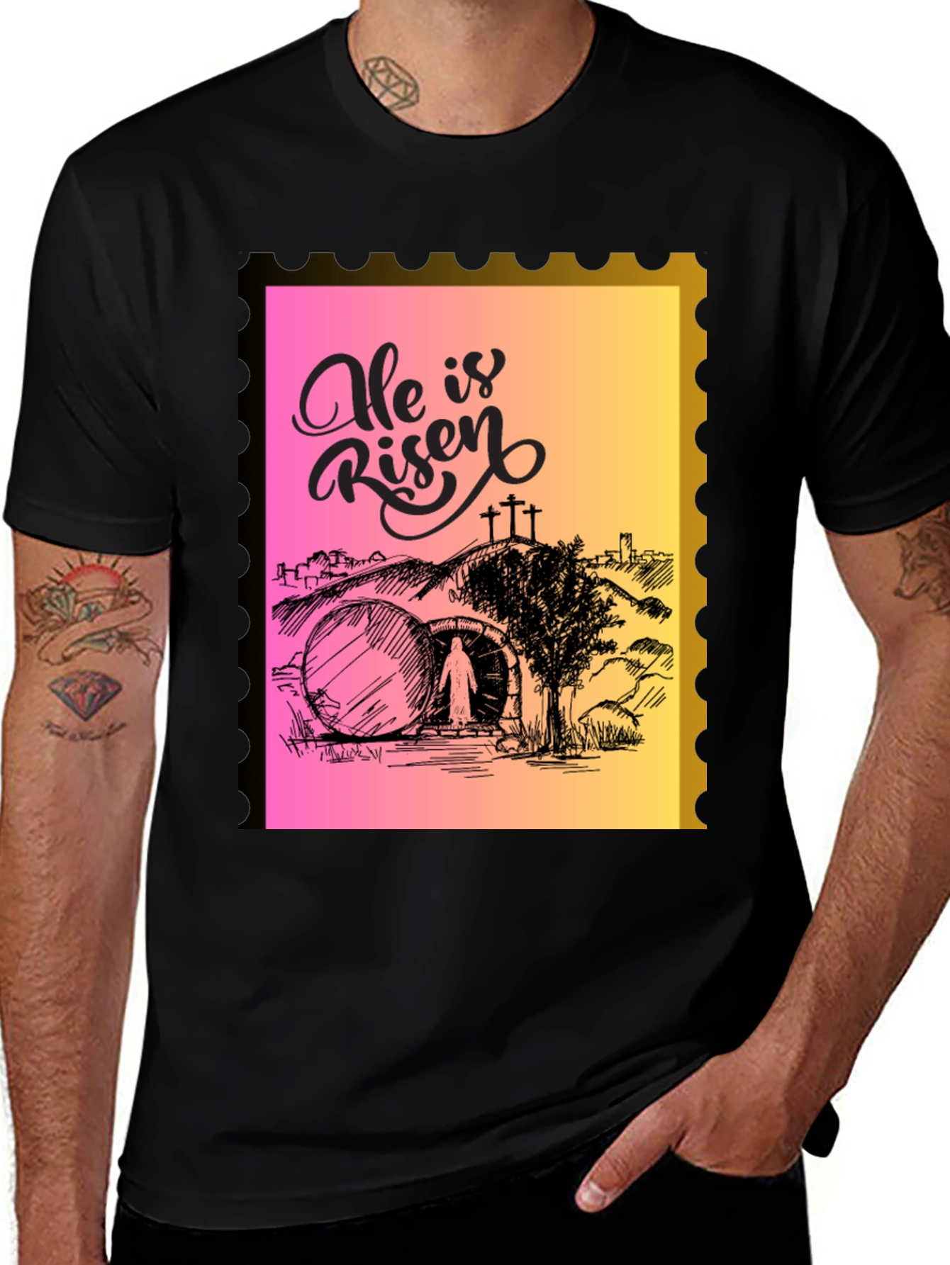 He Is Risen Easter Graphic Tee