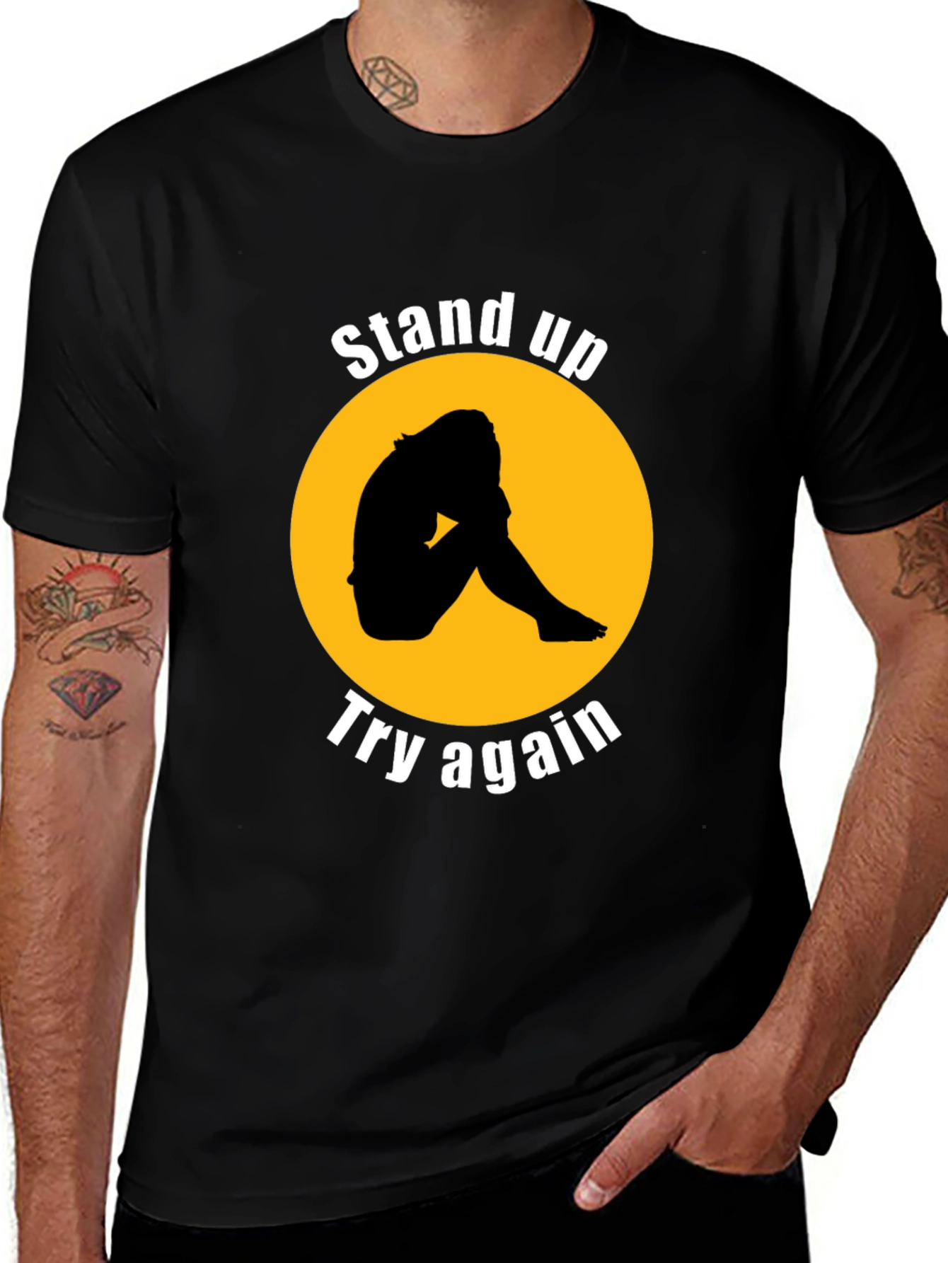 Variant 5 of Motivational Stand Up Again T-Shirt