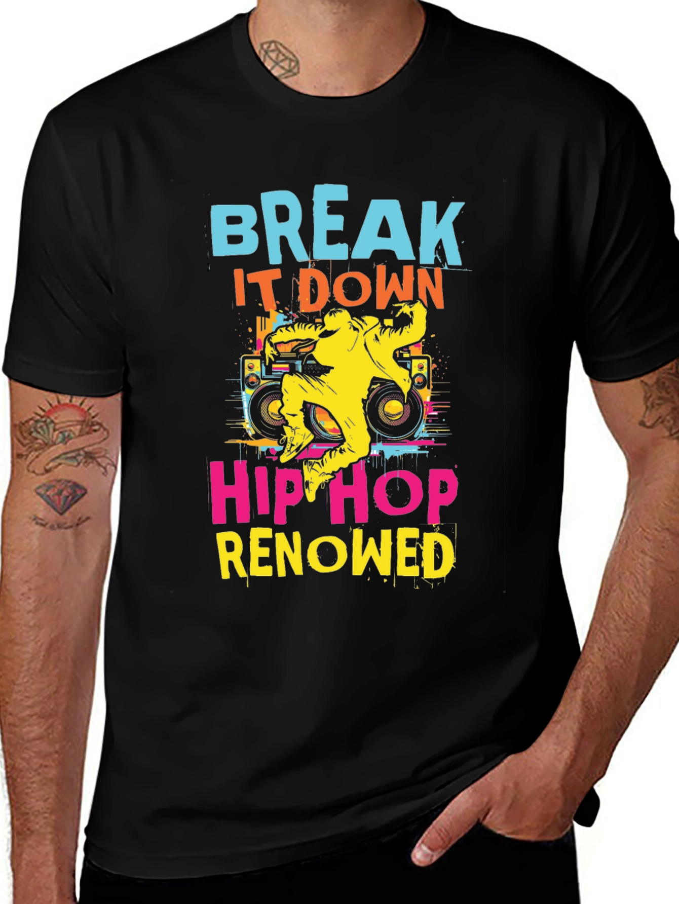 Variant 21 of Break It Down Hip Hop Graphic Tee