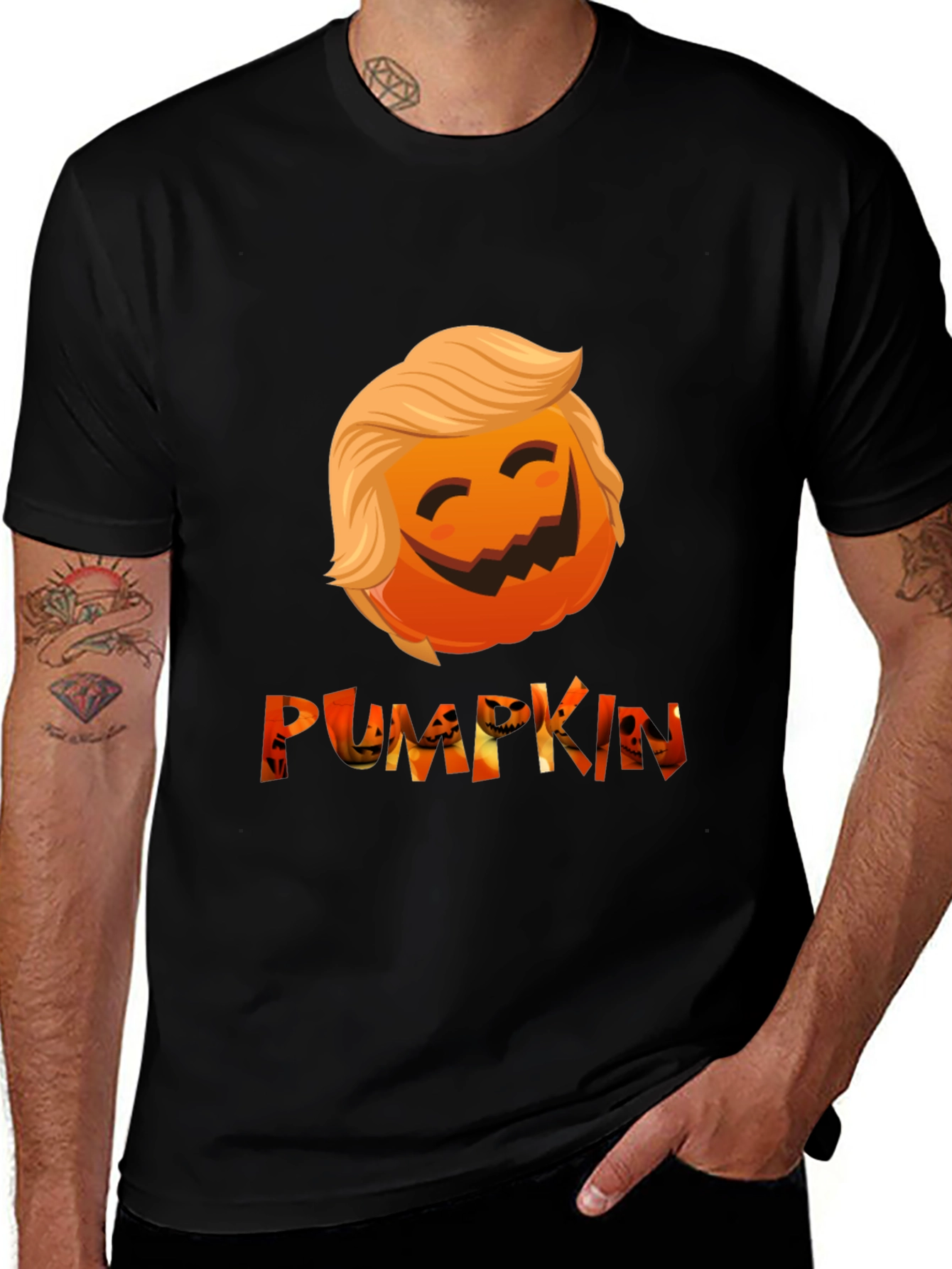 Trumpkin Halloween T-Shirt - Funny Political Pumpkin Tee
