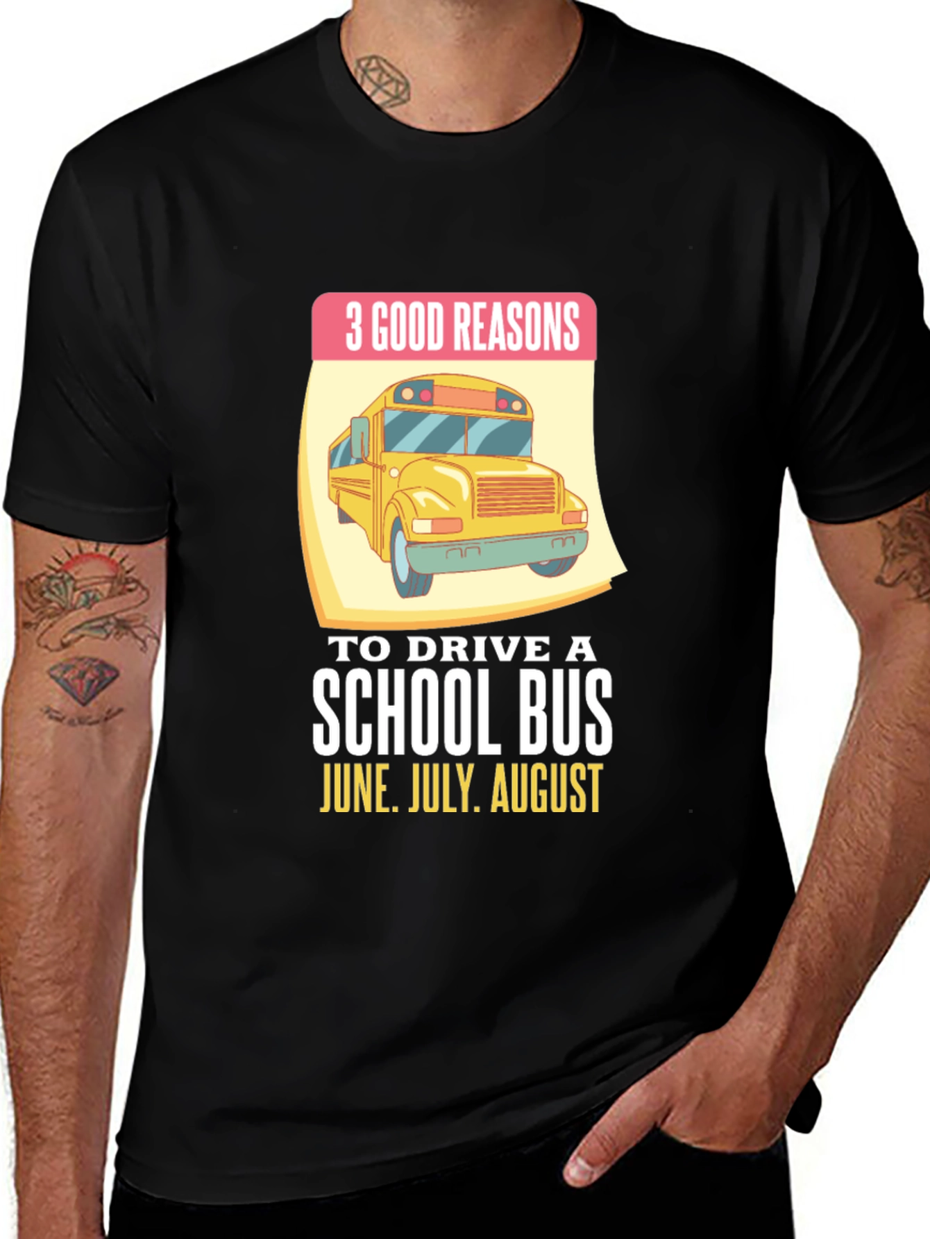 Variant 6 of 3 Good Reasons School Bus T-Shirt