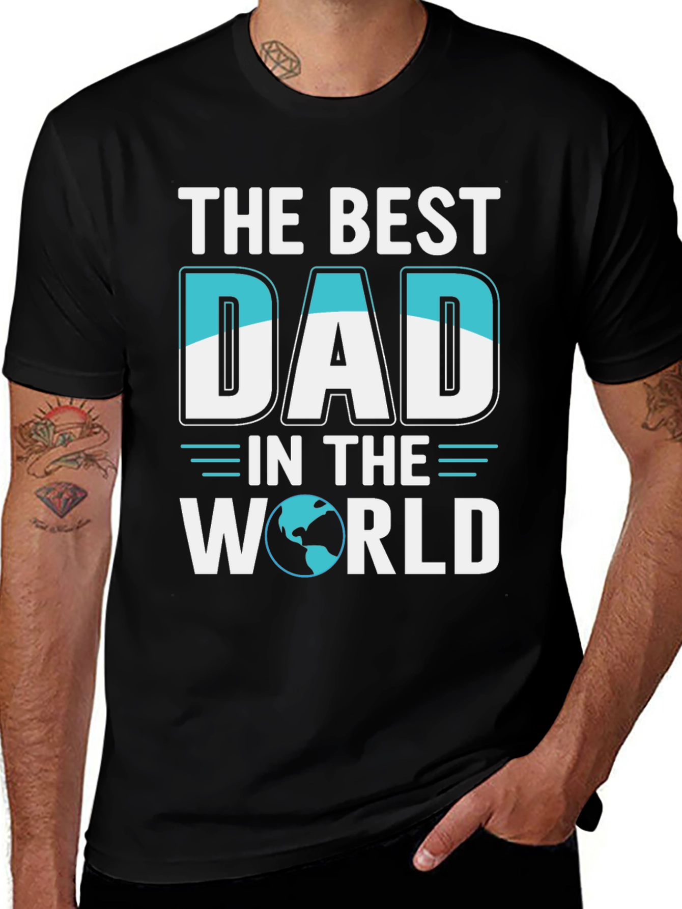 Variant 4 of Best Dad in the World Graphic T-Shirt