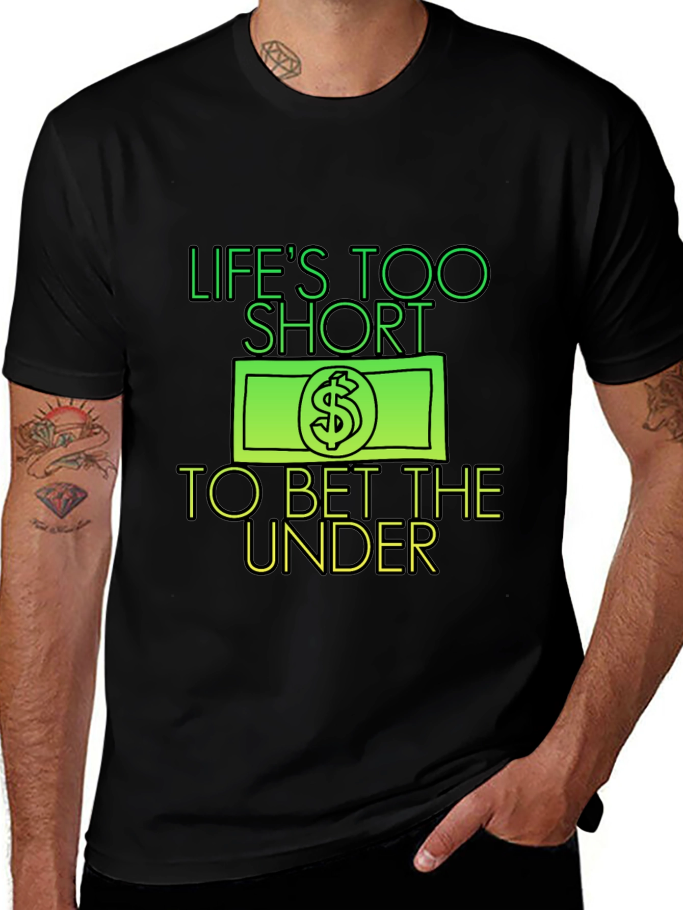 Life's Too Short T-Shirt - Black
