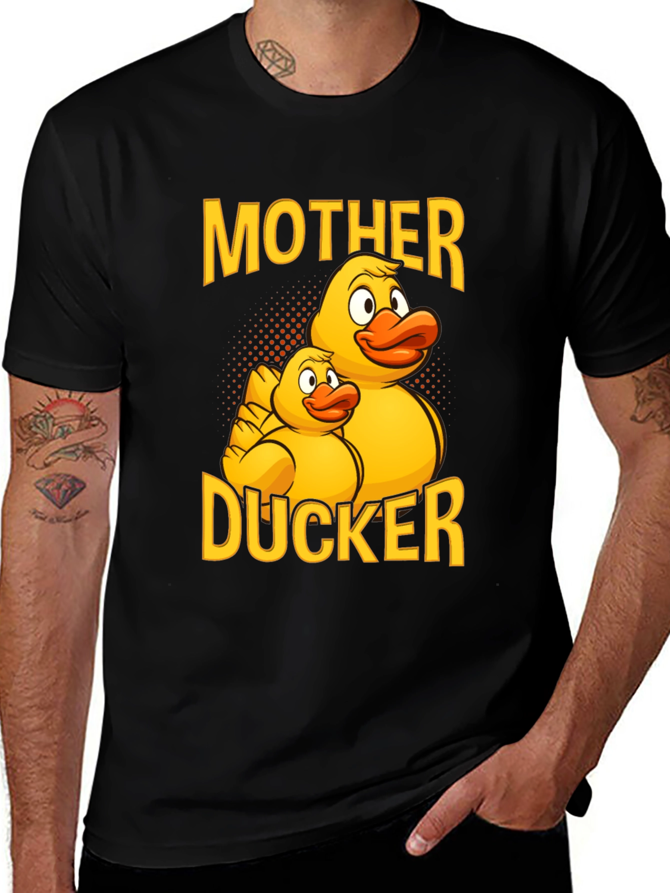 Variant 16 of Mother Ducker T-Shirt - Cute Duck Graphic Tee