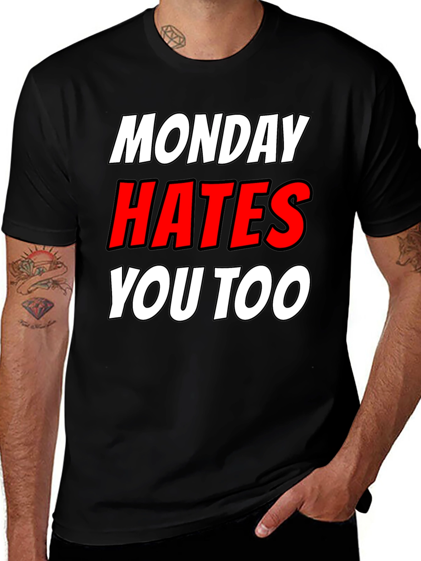 Variant 9 of Monday Hates You Too Graphic T-Shirt