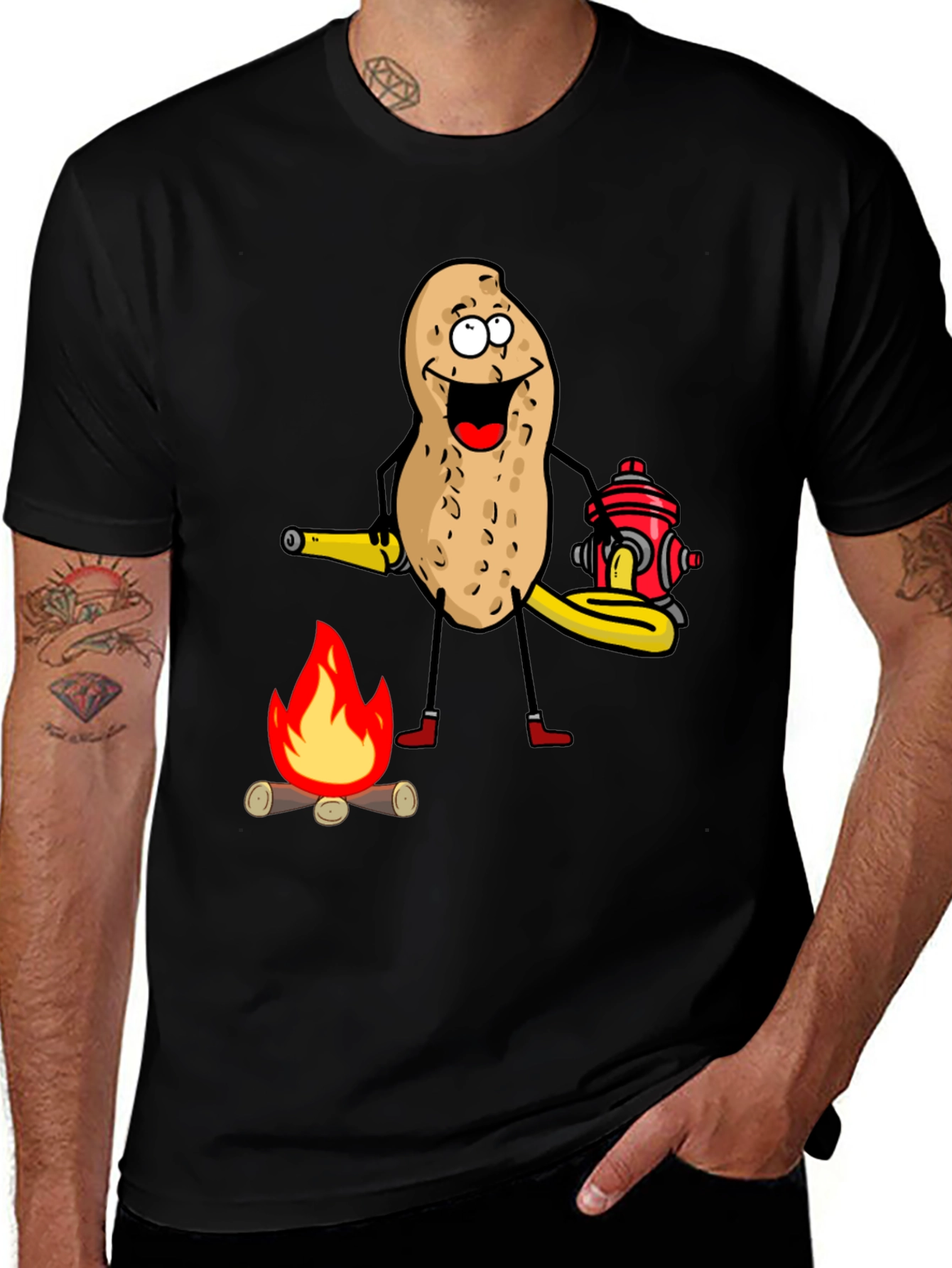 Variant 2 of Firefighter Peanut Graphic T-Shirt