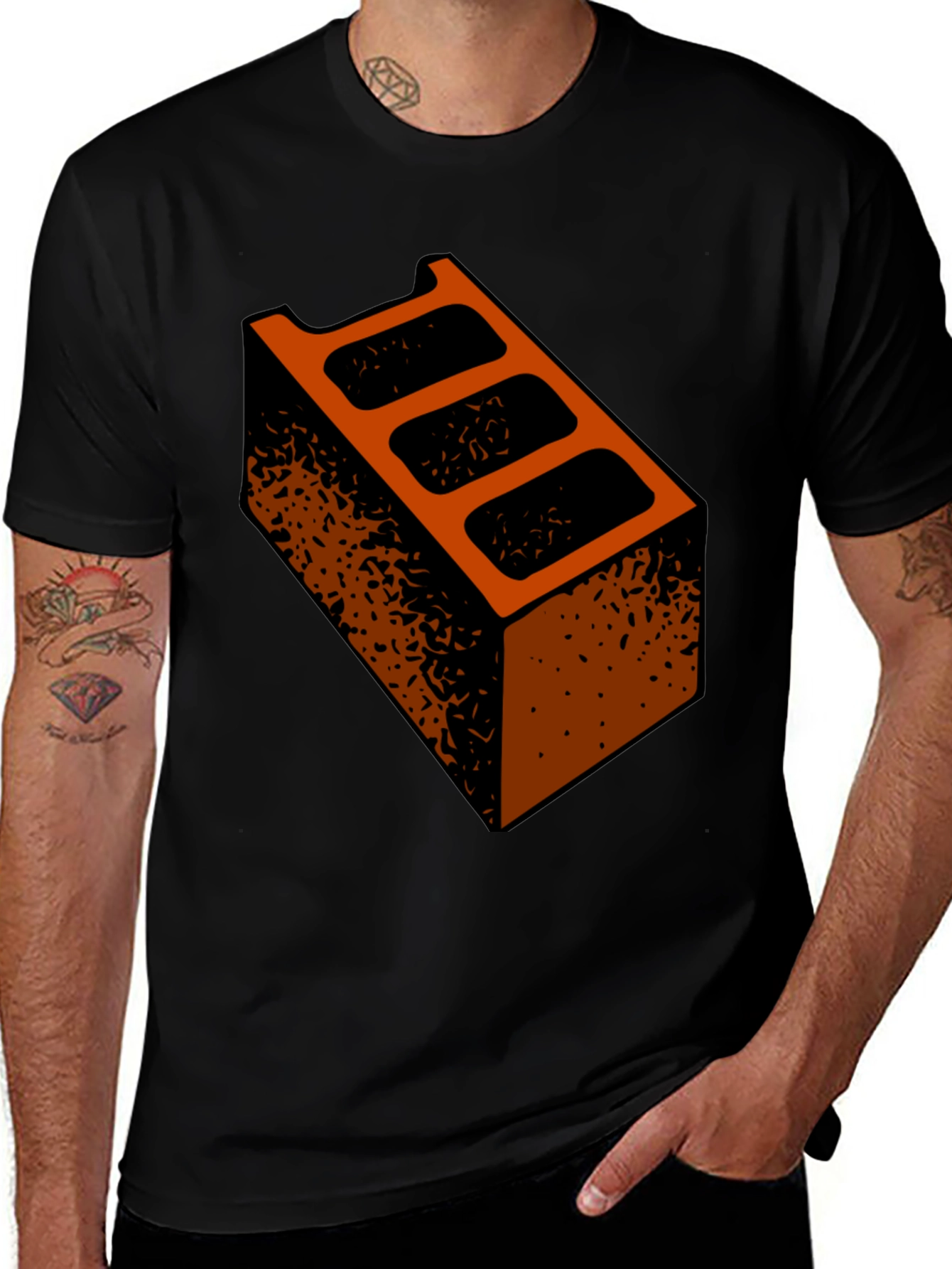 Variant 16 of Brick T-Shirt - Construction Humor Tee