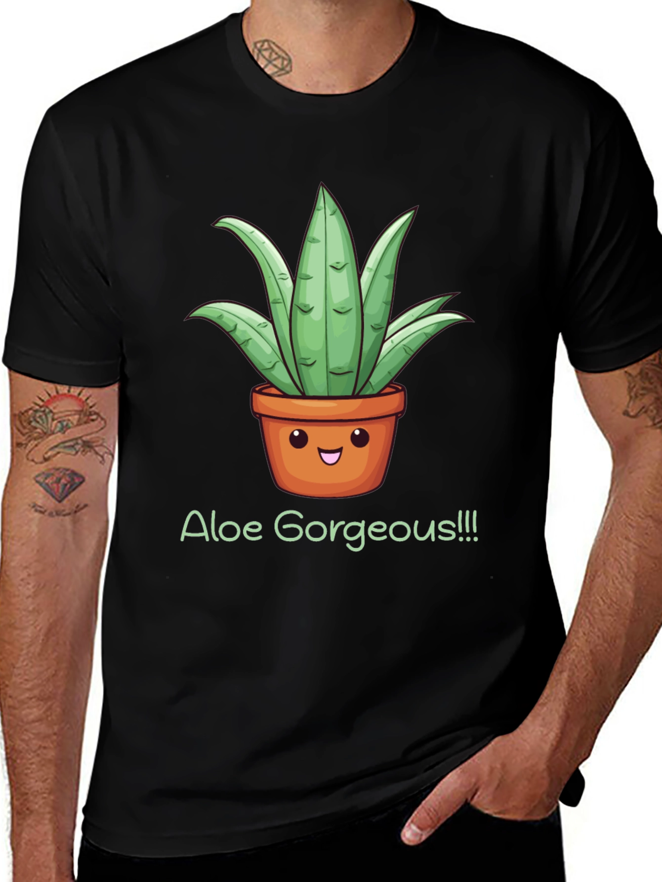 Black Aloe Gorgeous Graphic Tee main image