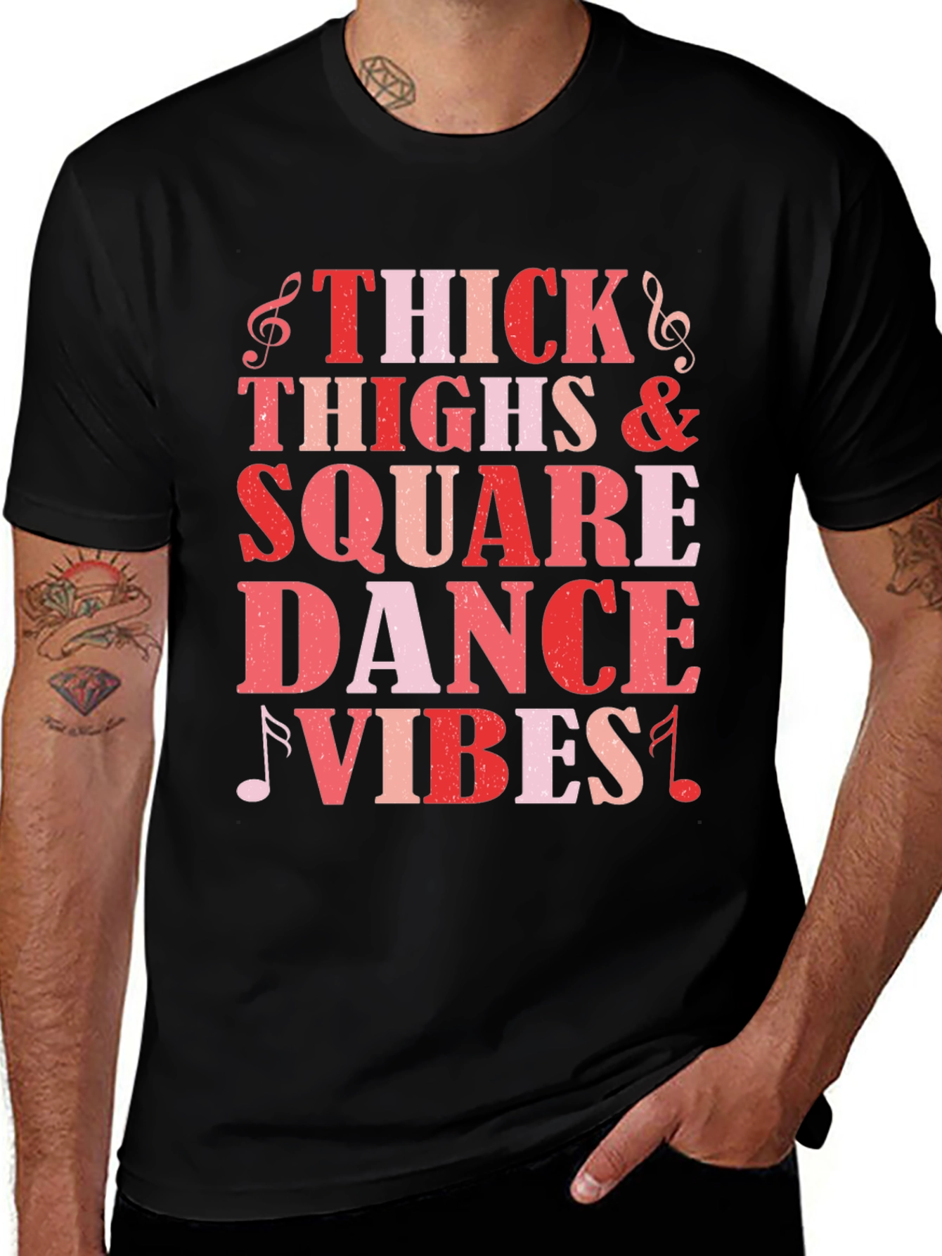 Variant 21 of Thick Thighs Square Dance Vibes Tee