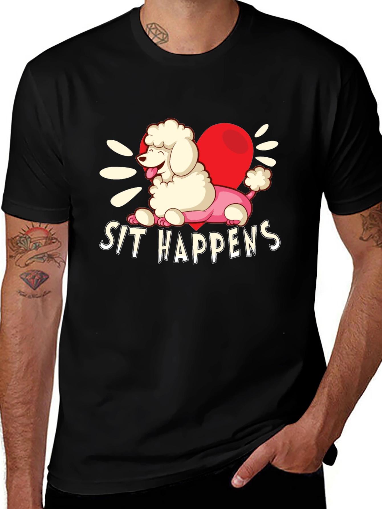 Variant 16 of Sit Happens Poodle T-Shirt