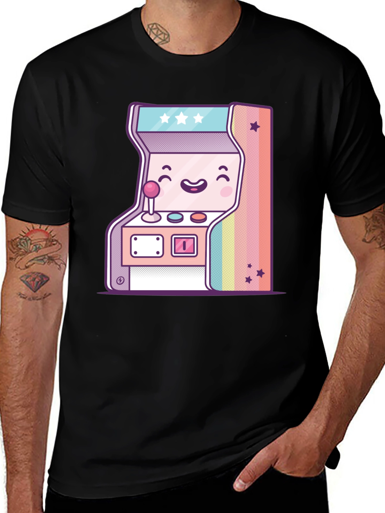 Variant 2 of Retro Arcade Game T-Shirt - Kawaii Gamer Tee