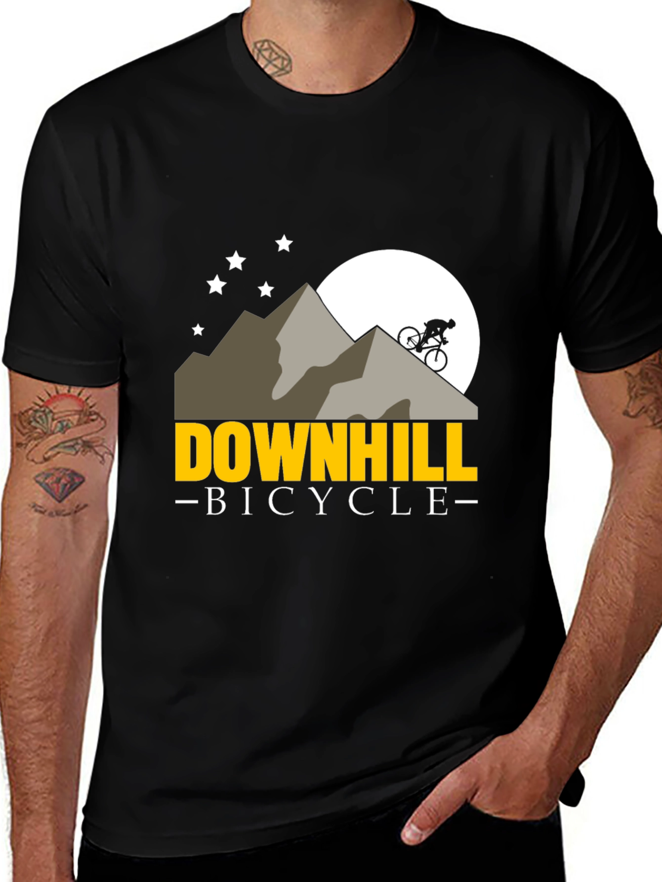 Variant 30 of Downhill Bicycle Mountain T-Shirt