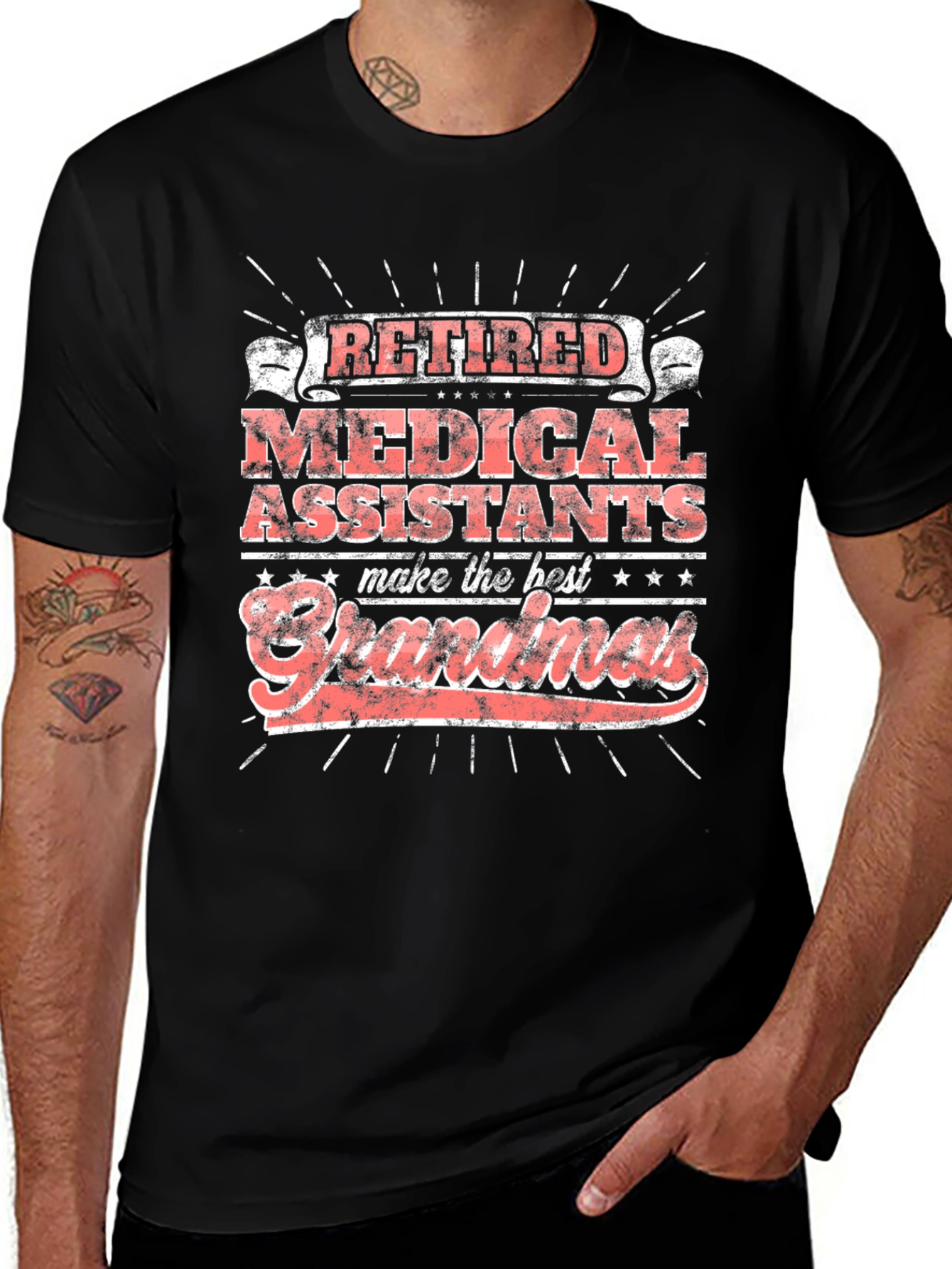 Variant 11 of Retired Medical Assistant Grandma T-Shirt