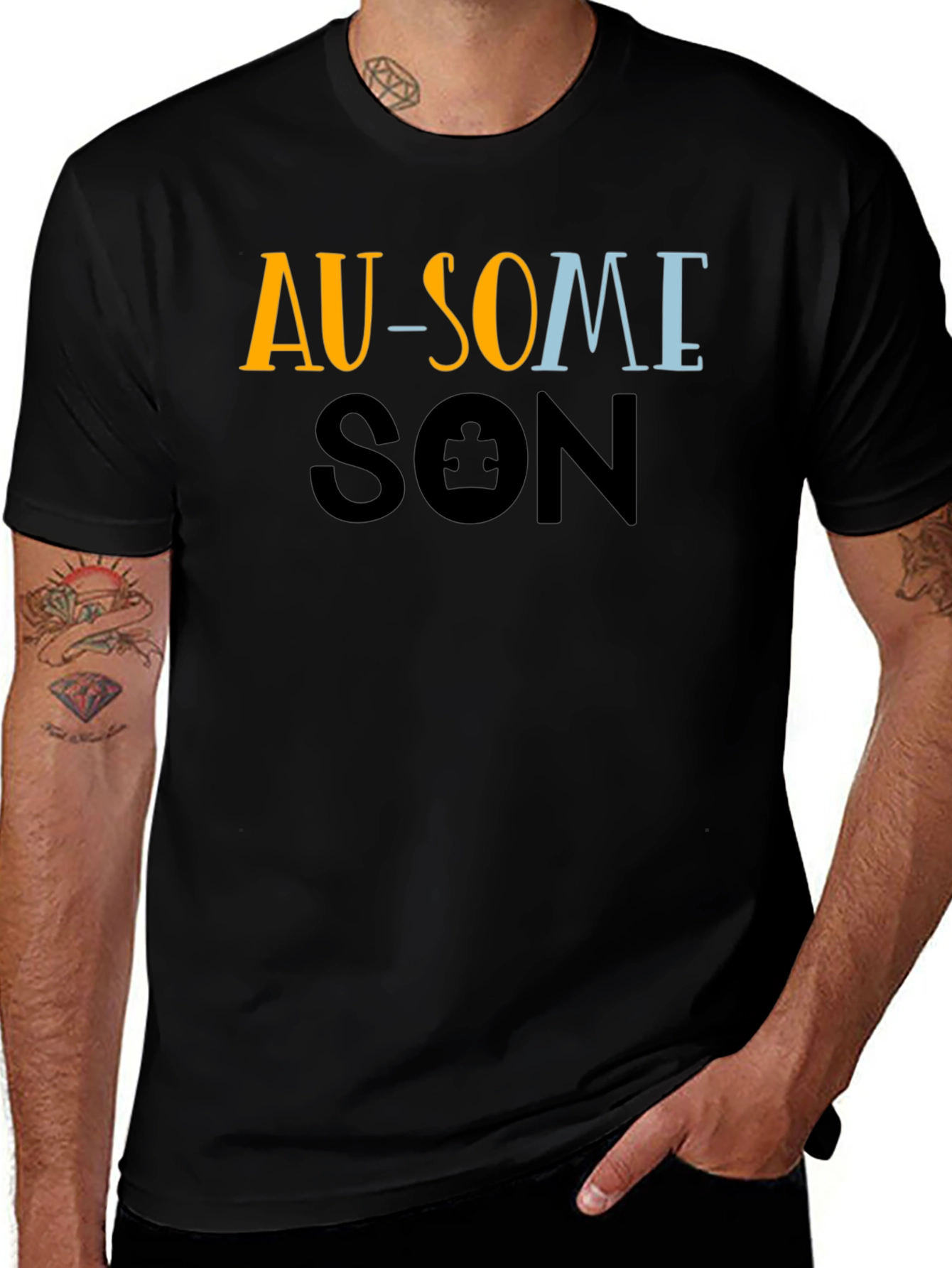 Variant 24 of Au-Some Son Black T-Shirt