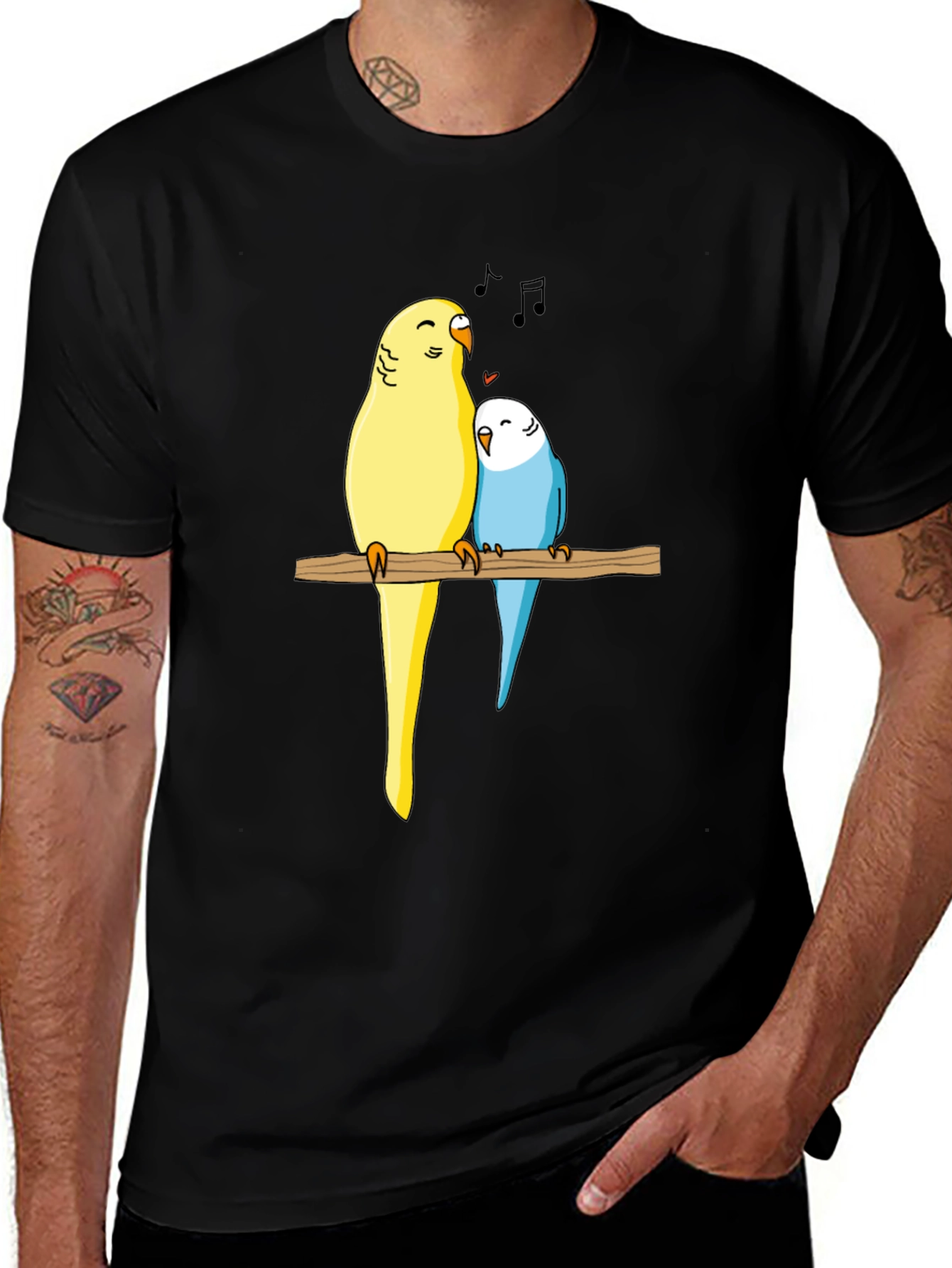 Variant 19 of Parrot Love Tee - Cute Bird Graphic T-Shirt