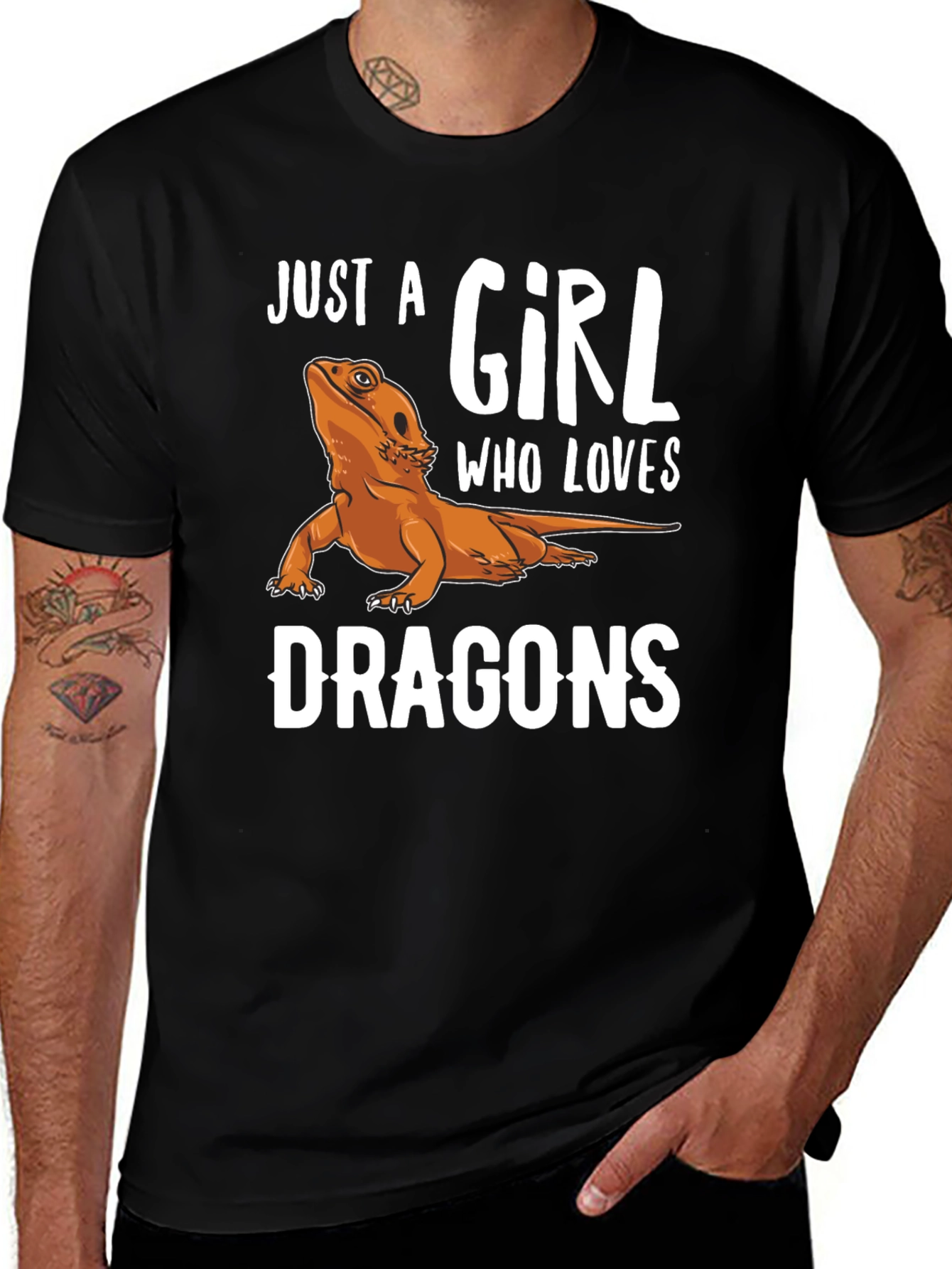 Variant 30 of Just A Girl Who Loves Dragons T-Shirt