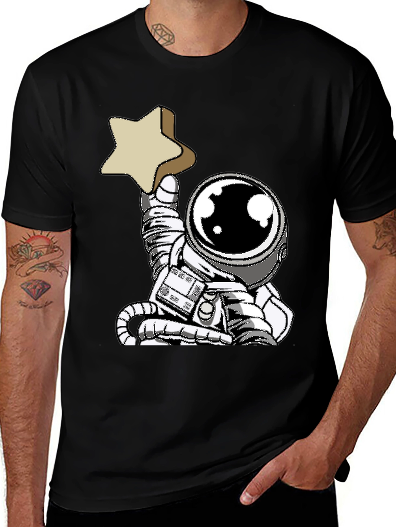 Variant 4 of Astronaut Star T-Shirt - Reach for the Stars!