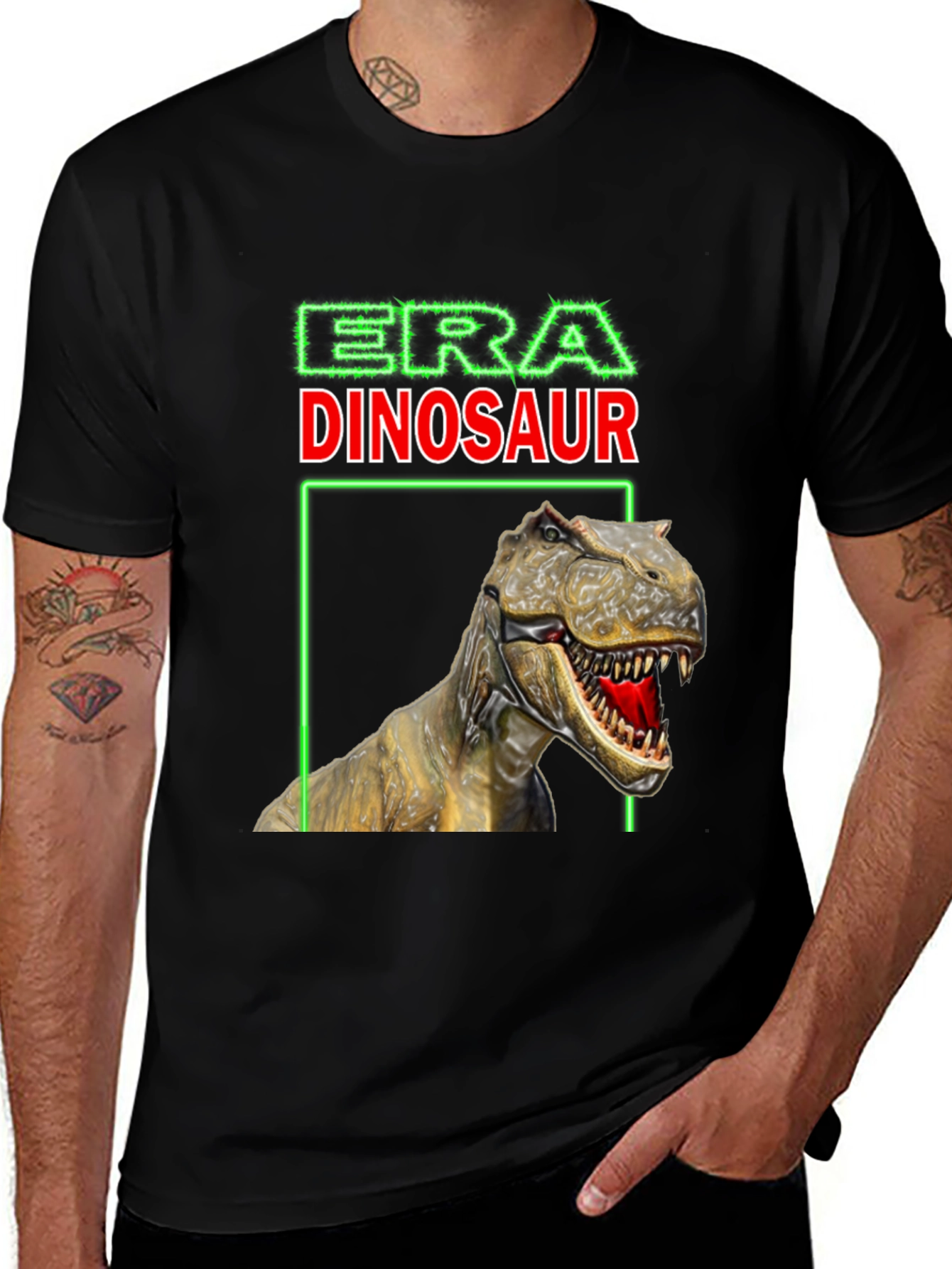 Variant 20 of Dinosaur Era Graphic Tee -  Rawr Means I Love You