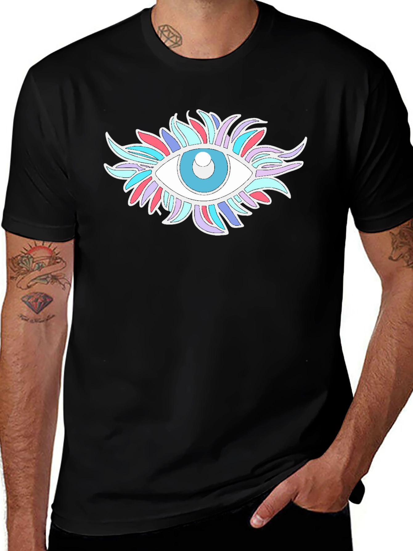 Variant 26 of Eye Graphic Tee - Trendy Style