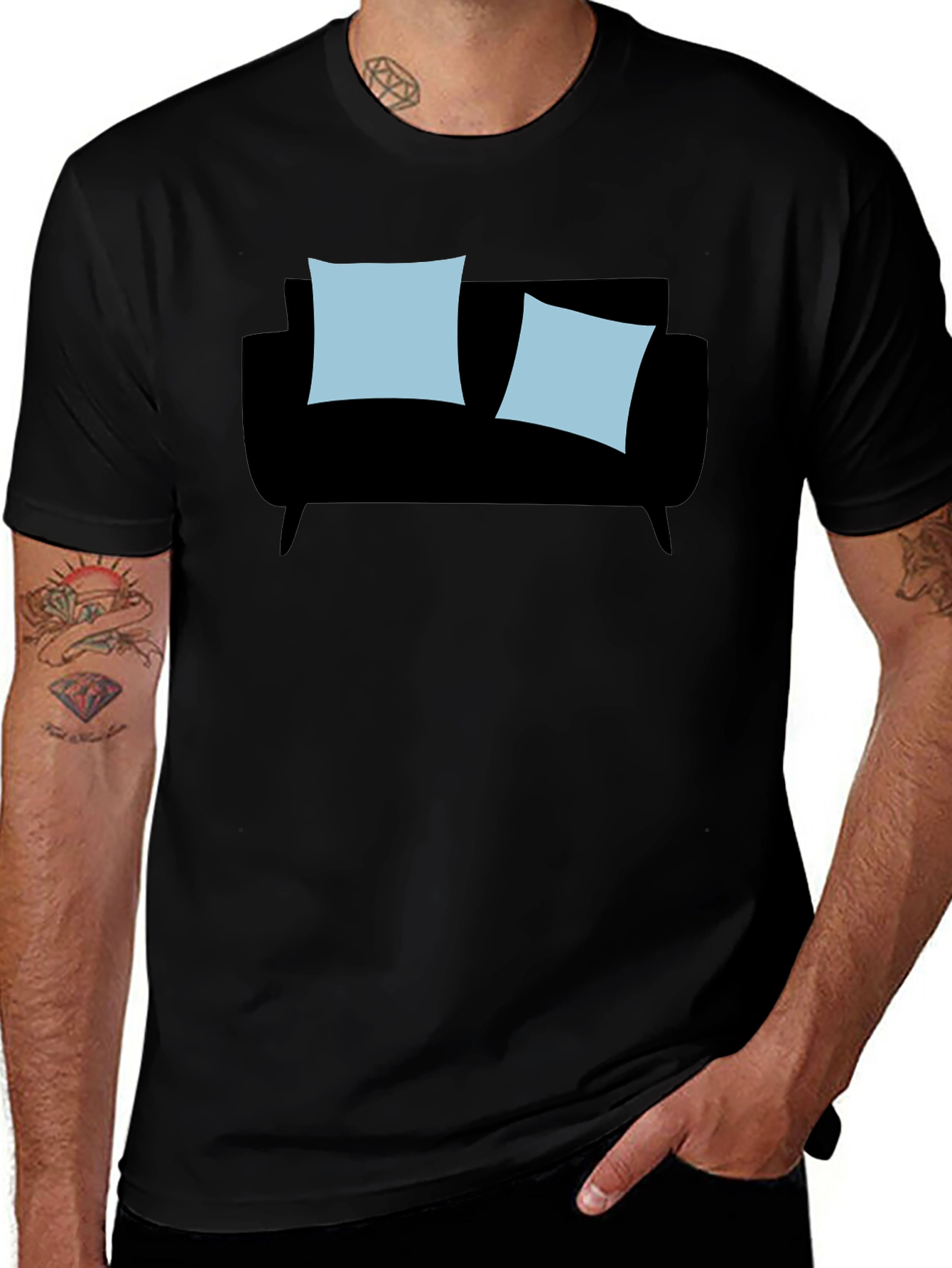 Variant 20 of Couch Graphic T-Shirt - Relaxed Style