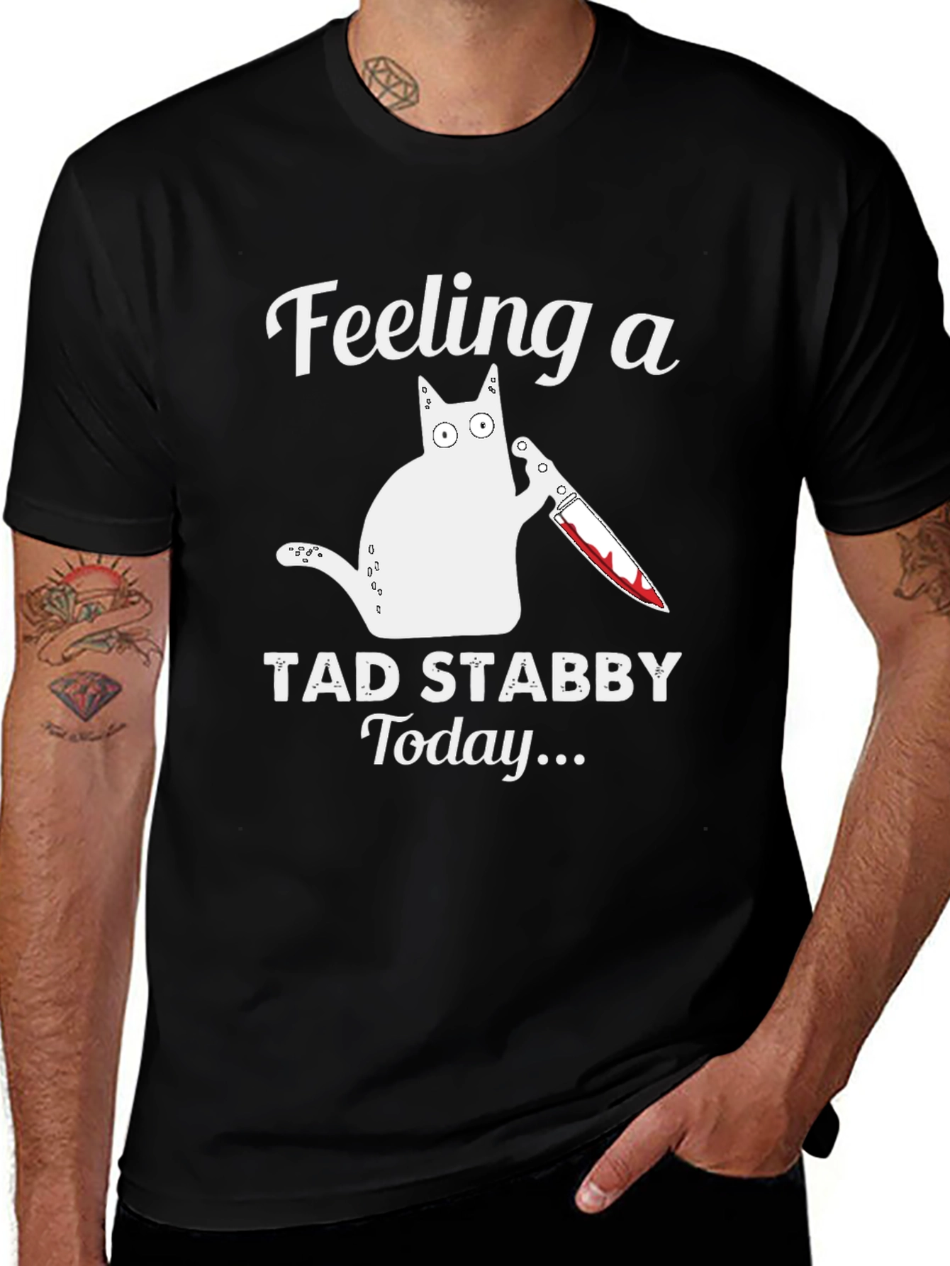 Variant 12 of Feeling Stabby Cat Graphic T-Shirt