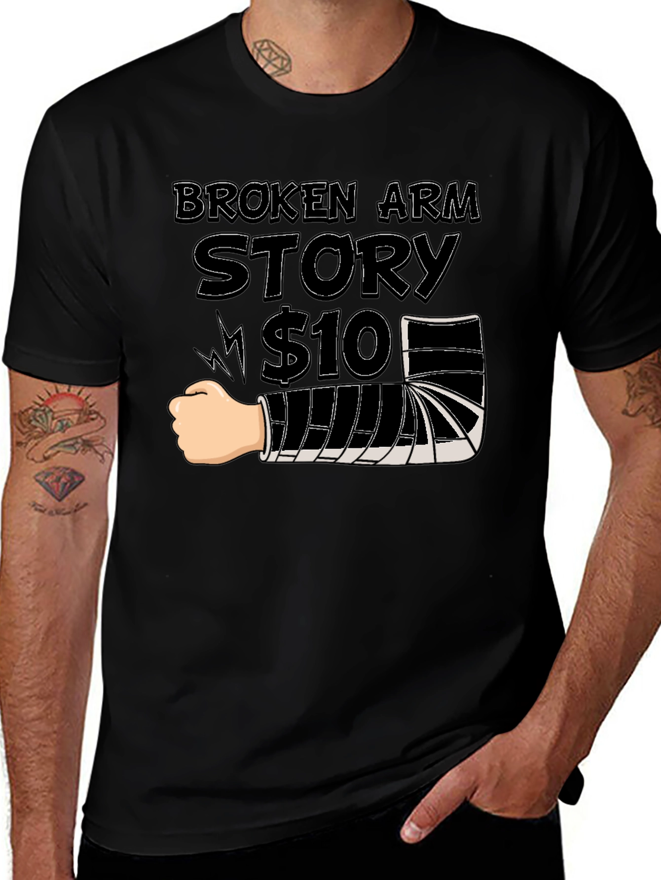 Broken Arm Story T-Shirt - Funny Get Well Gift